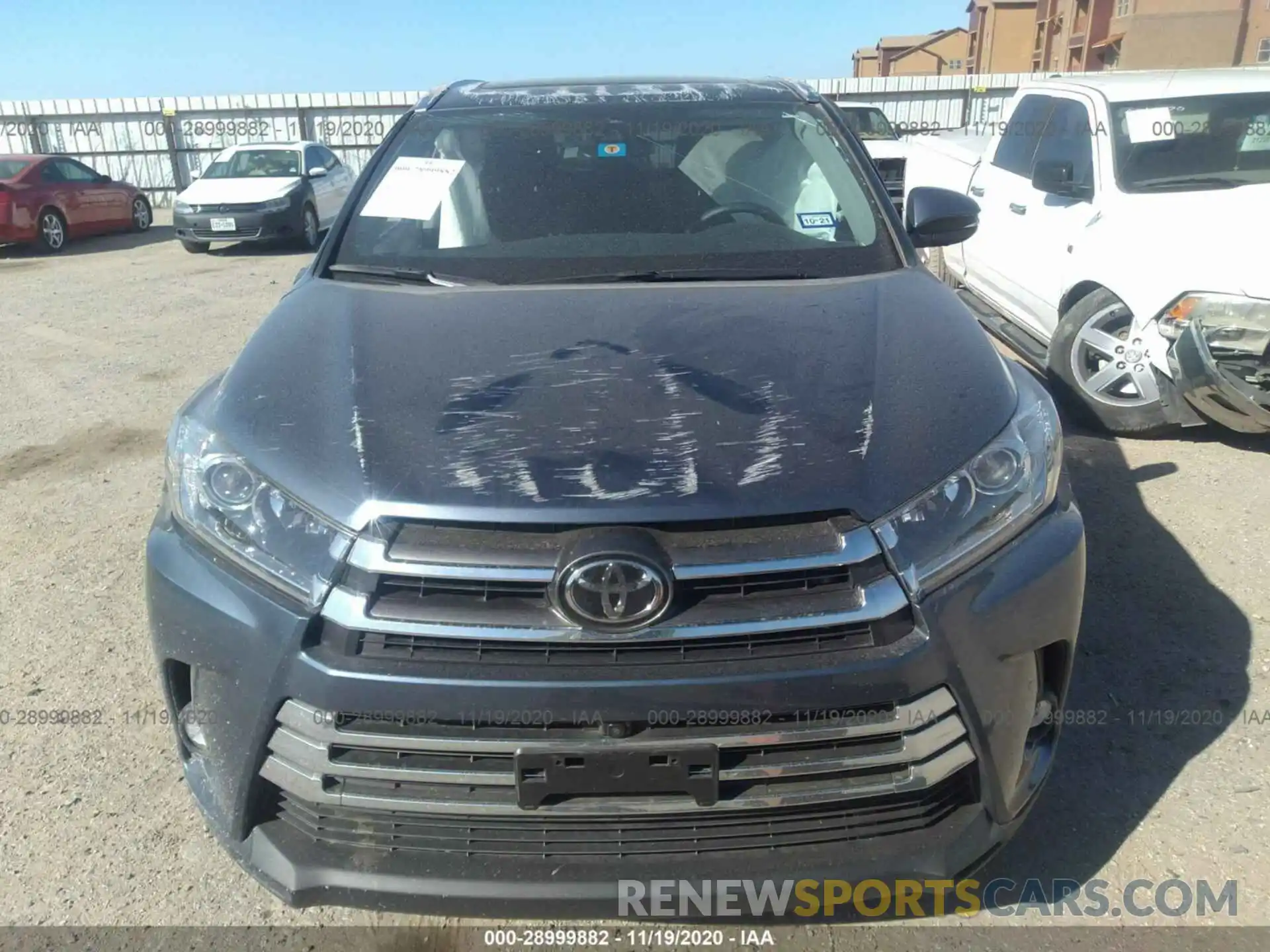 6 Photograph of a damaged car 5TDYZRFH6KS334513 TOYOTA HIGHLANDER 2019