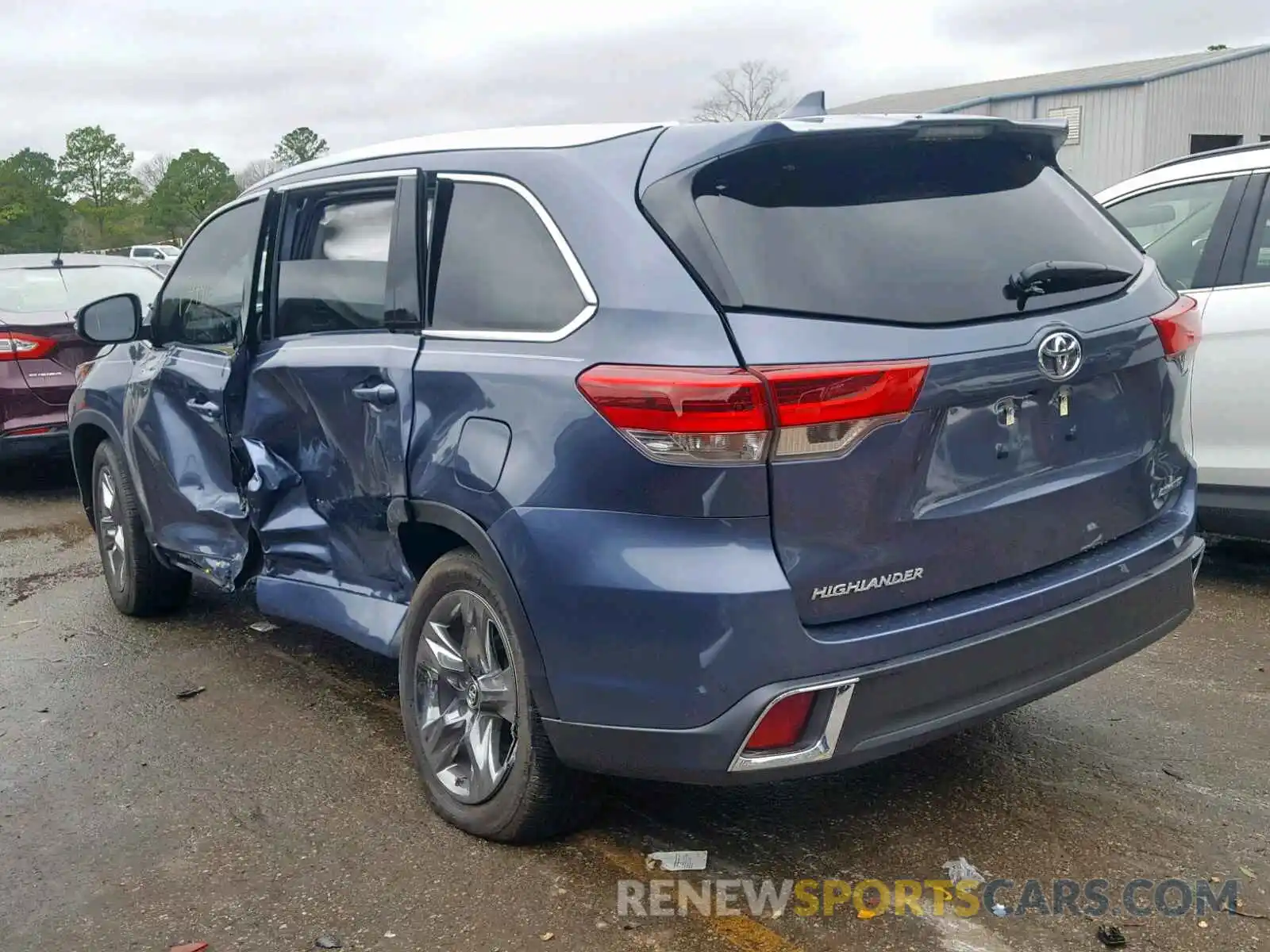 3 Photograph of a damaged car 5TDYZRFH7KS293616 TOYOTA HIGHLANDER 2019