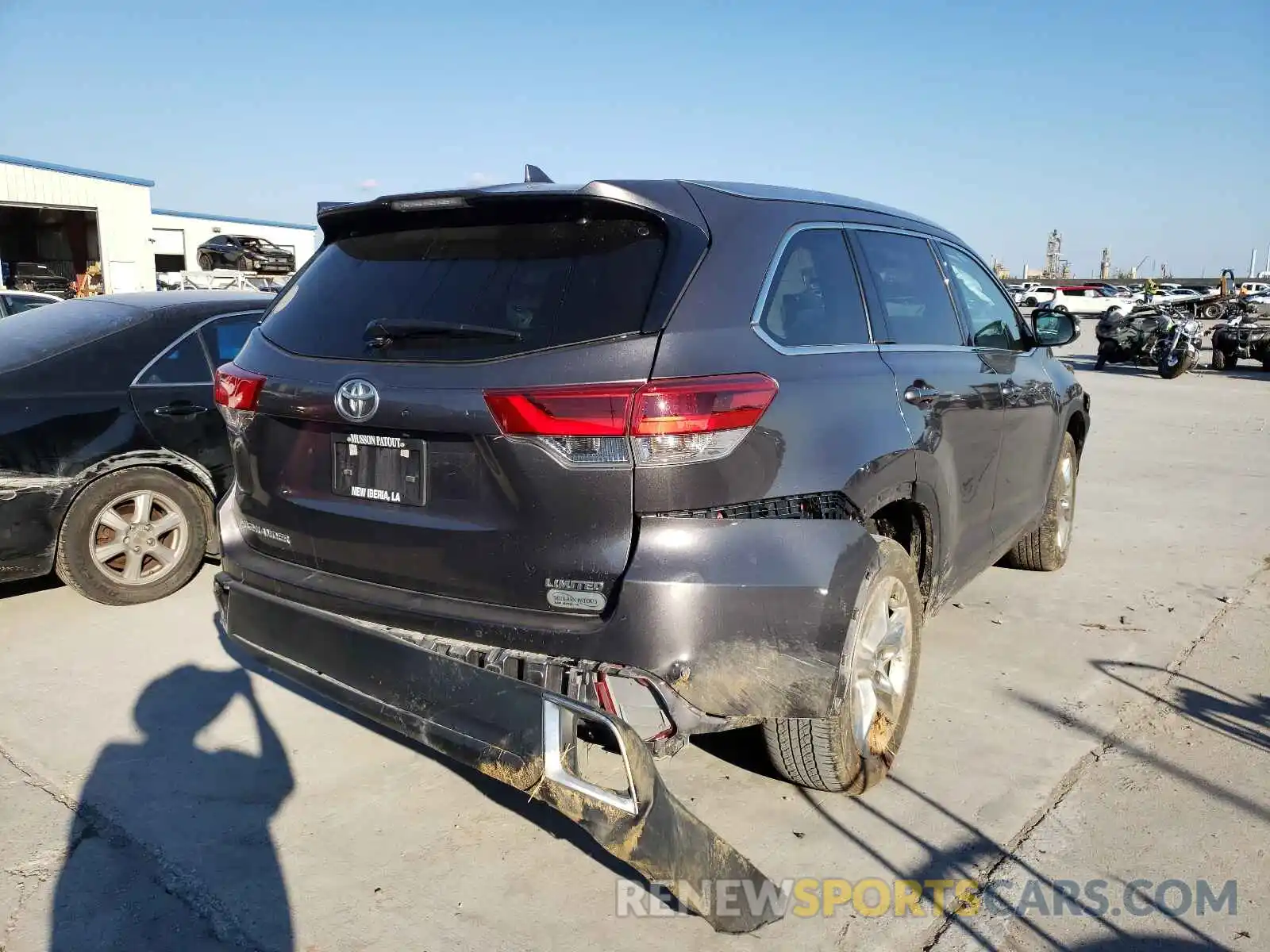 4 Фотография поврежденного автомобиля 5TDYZRFH7KS309829 TOYOTA HIGHLANDER 2019