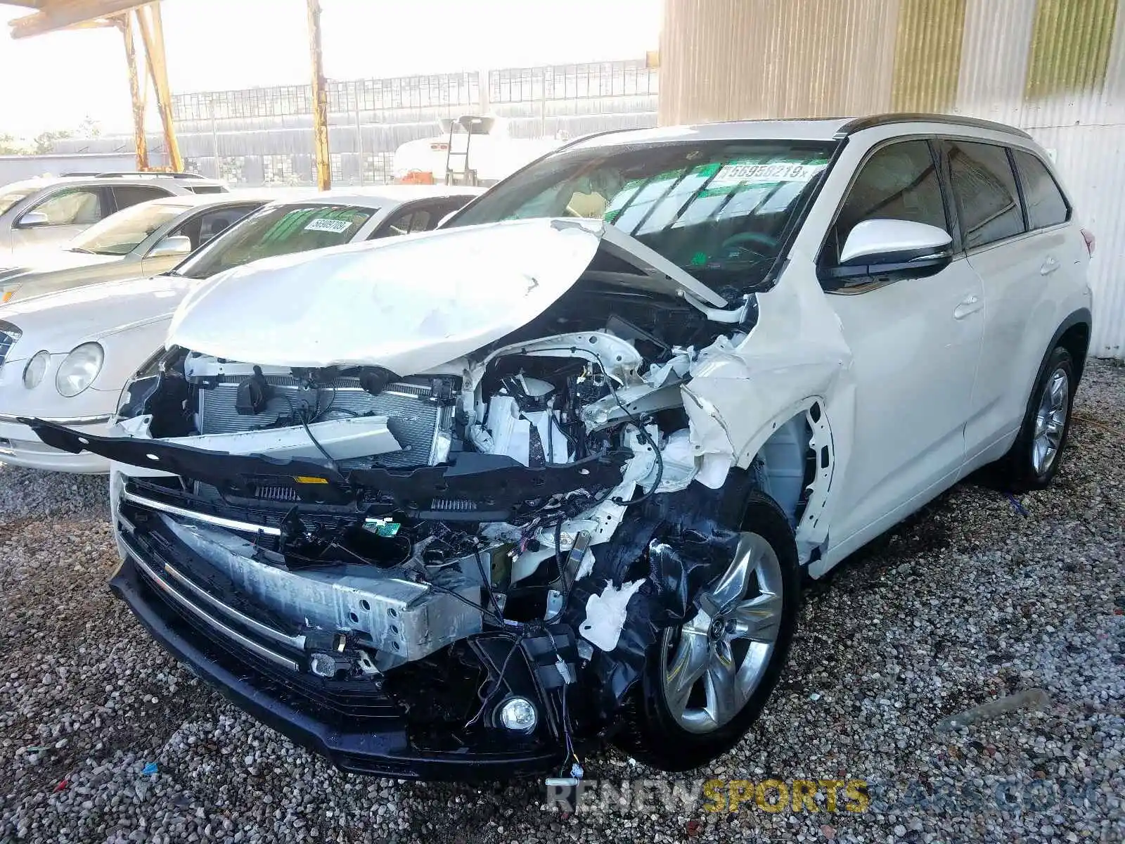 2 Photograph of a damaged car 5TDYZRFH7KS315503 TOYOTA HIGHLANDER 2019