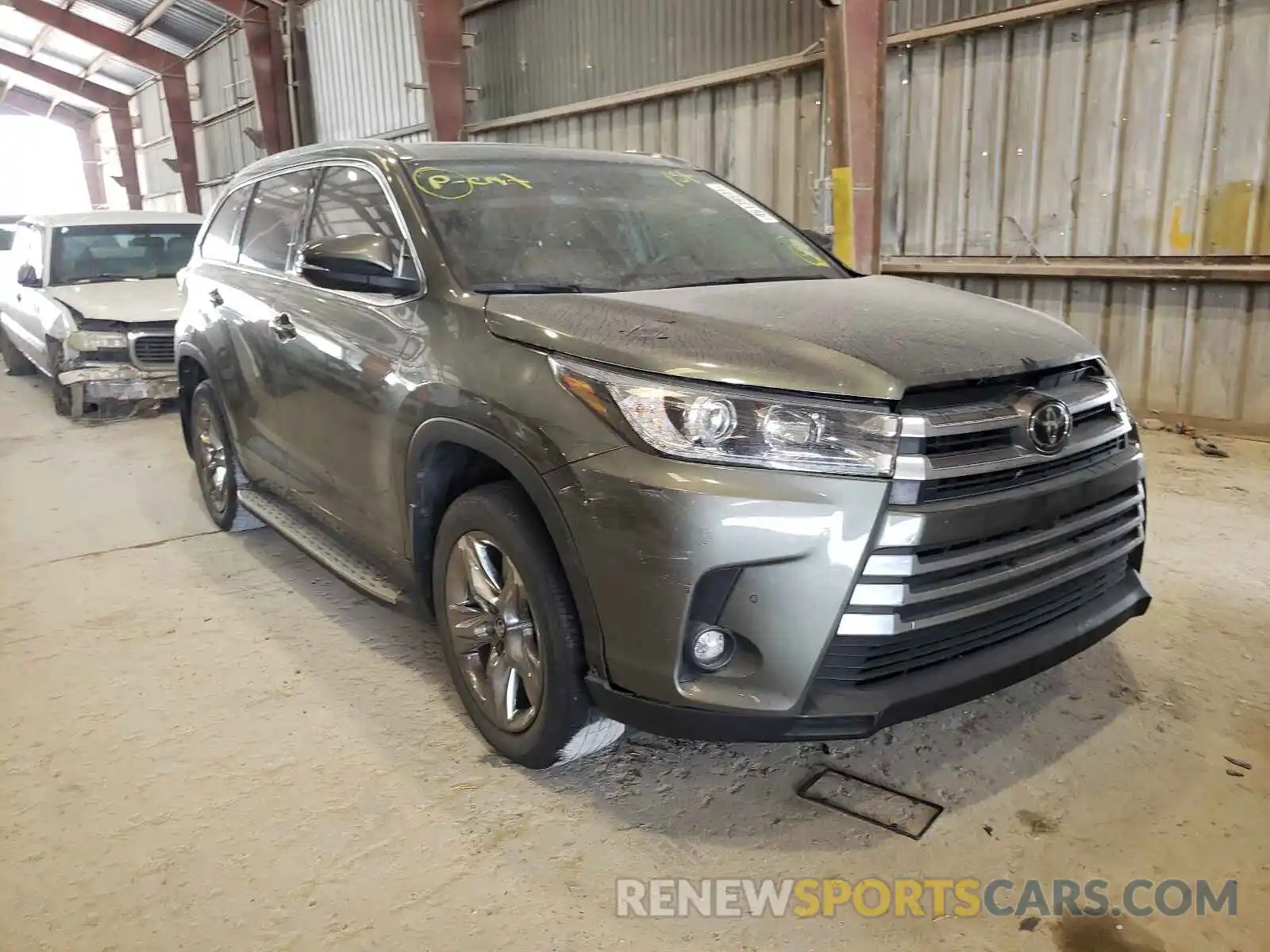 1 Photograph of a damaged car 5TDYZRFH7KS326579 TOYOTA HIGHLANDER 2019