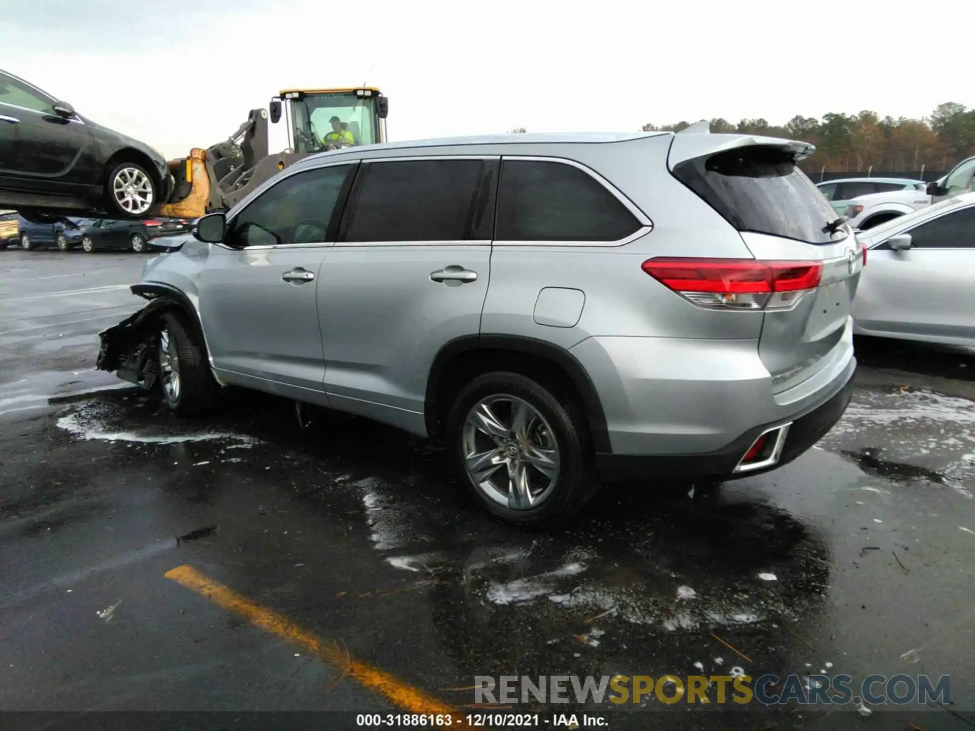 3 Фотография поврежденного автомобиля 5TDYZRFH7KS345584 TOYOTA HIGHLANDER 2019