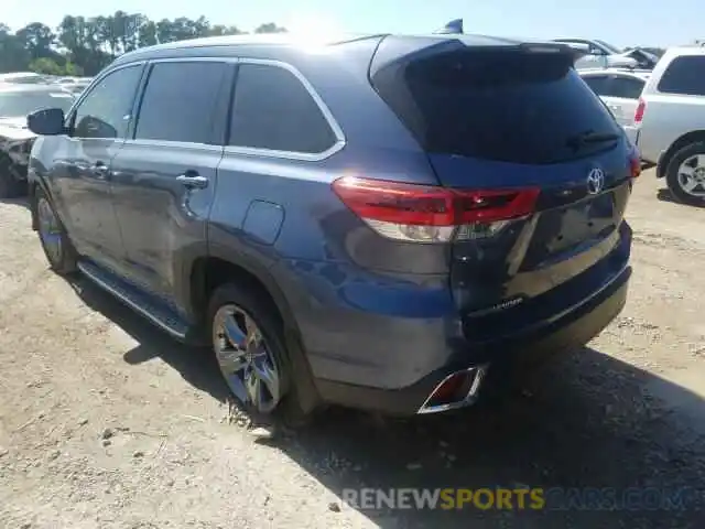 3 Photograph of a damaged car 5TDYZRFH8KS291146 TOYOTA HIGHLANDER 2019