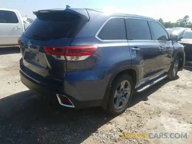 4 Photograph of a damaged car 5TDYZRFH8KS291146 TOYOTA HIGHLANDER 2019