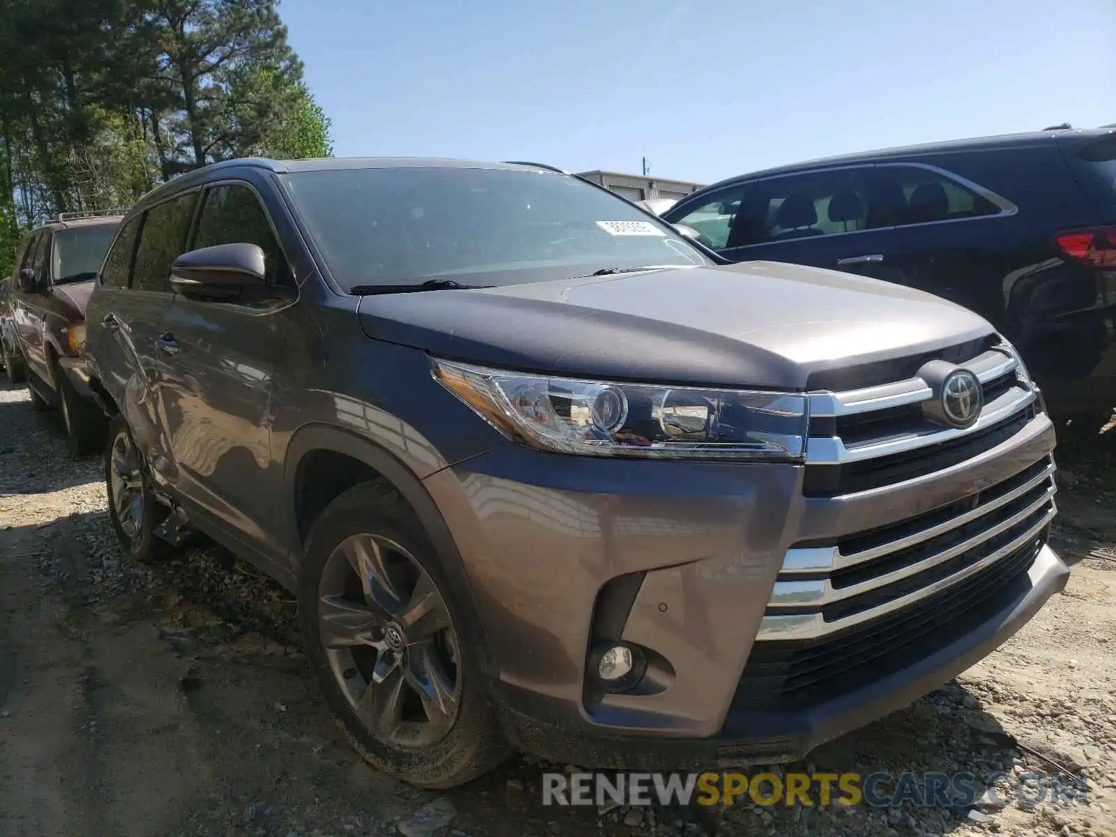 1 Photograph of a damaged car 5TDYZRFH8KS301061 TOYOTA HIGHLANDER 2019