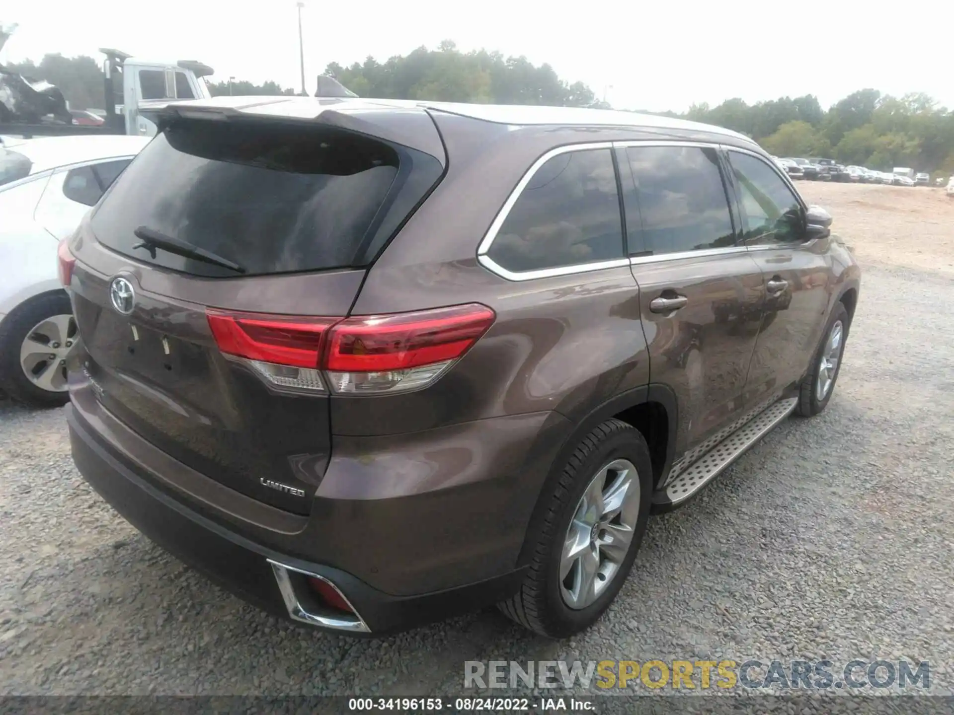 4 Фотография поврежденного автомобиля 5TDYZRFH8KS316644 TOYOTA HIGHLANDER 2019