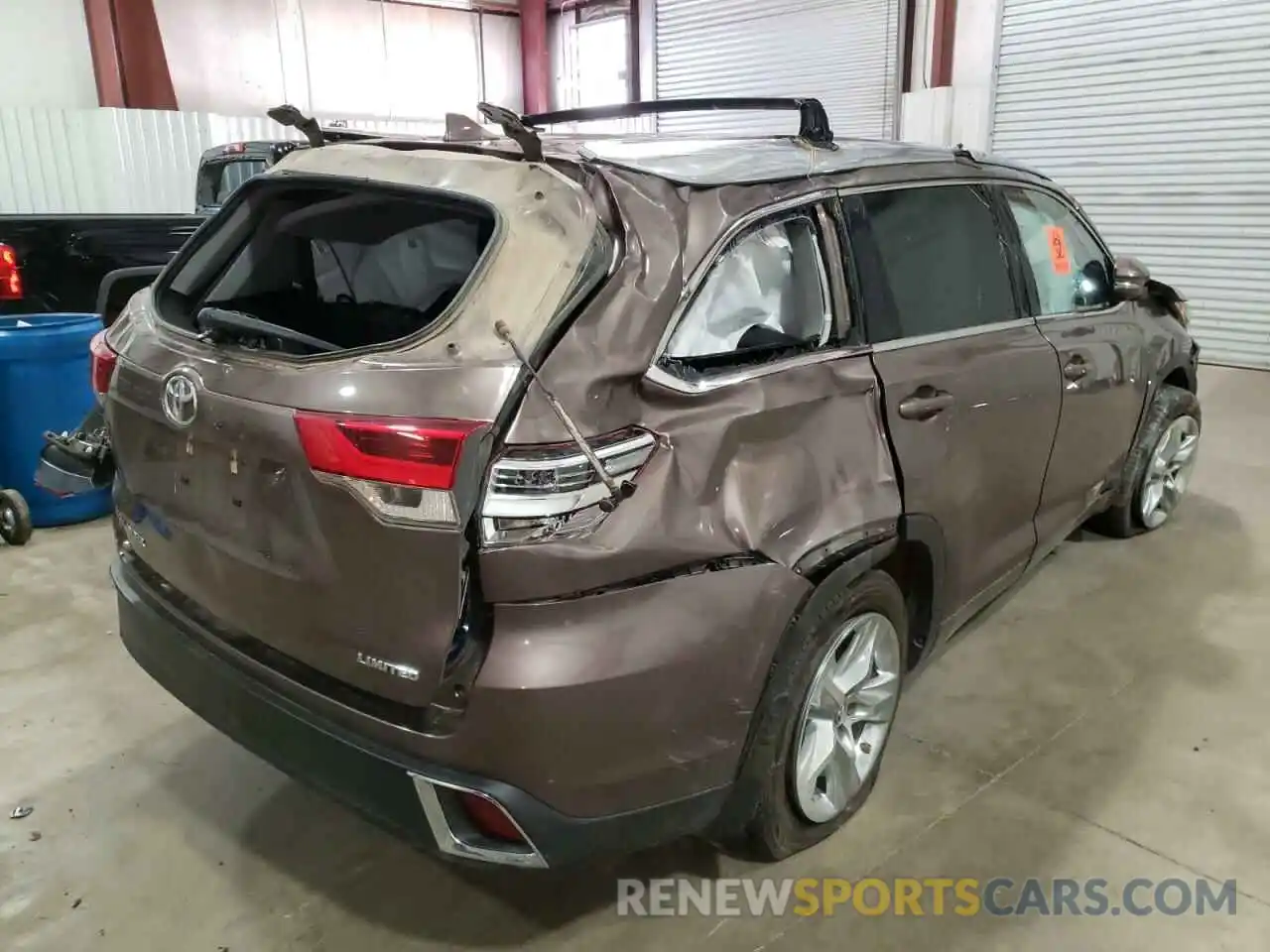 4 Фотография поврежденного автомобиля 5TDYZRFH8KS358683 TOYOTA HIGHLANDER 2019