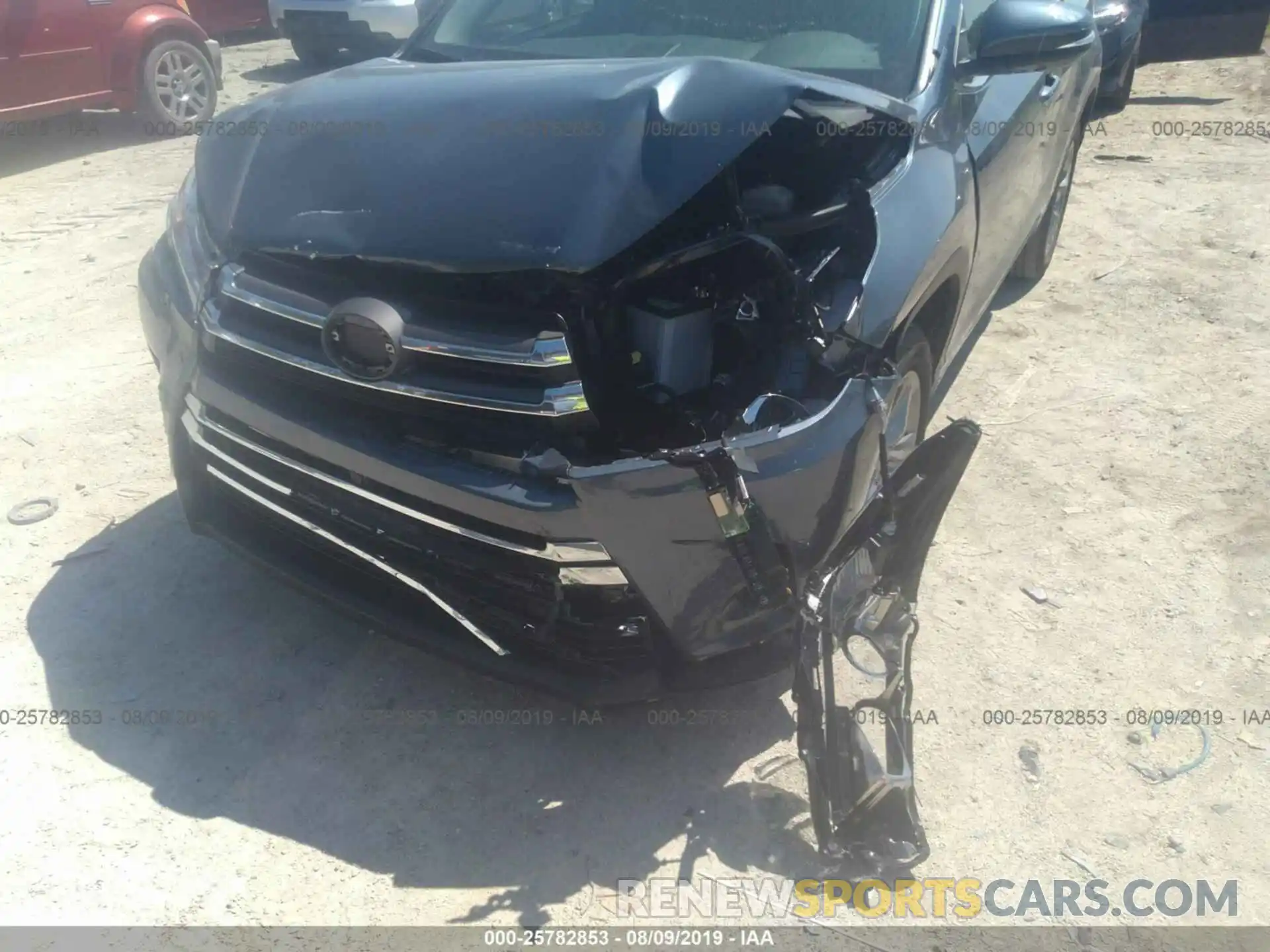 6 Photograph of a damaged car 5TDYZRFH9KS314644 TOYOTA HIGHLANDER 2019