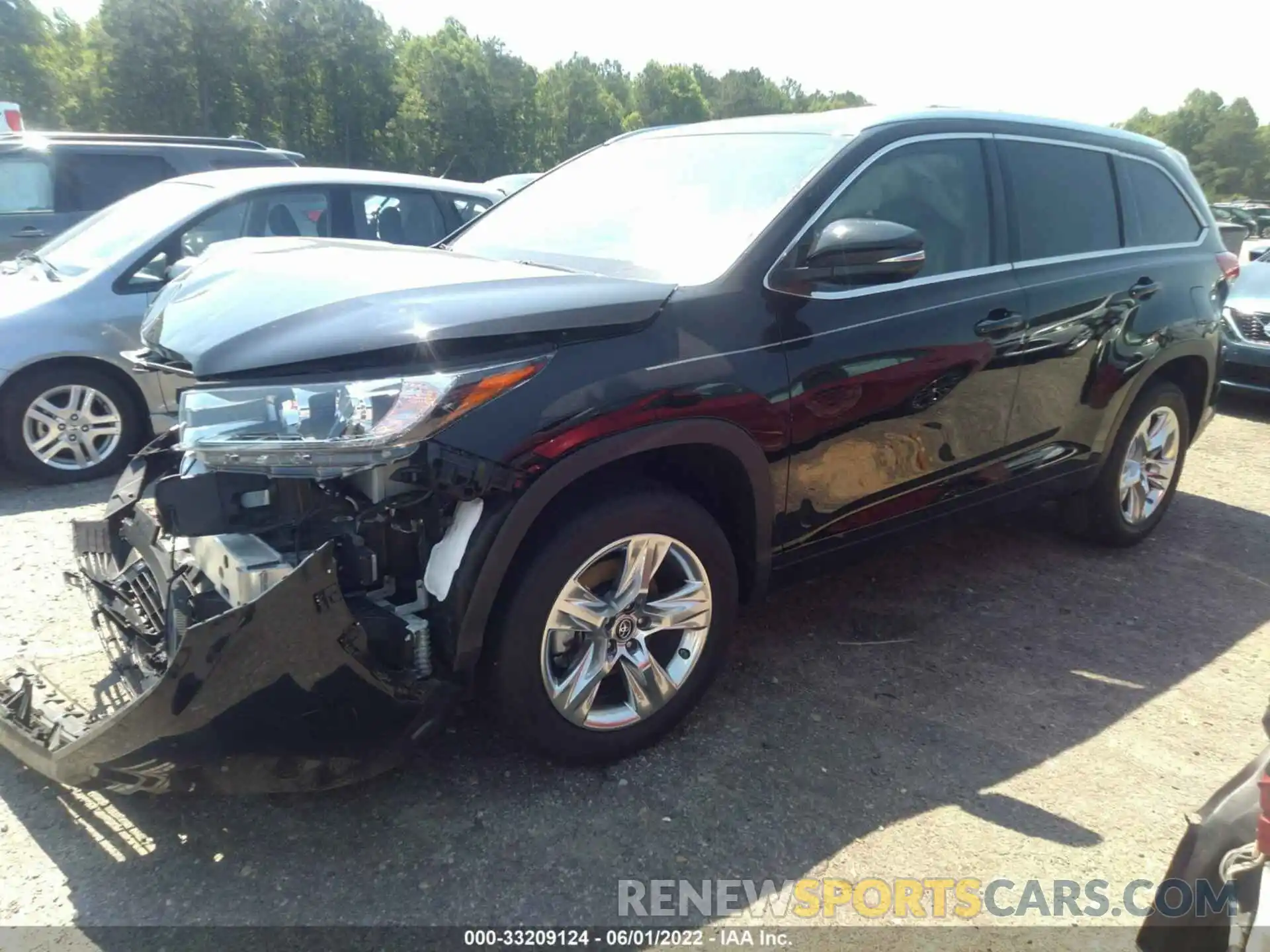 2 Photograph of a damaged car 5TDYZRFH9KS329709 TOYOTA HIGHLANDER 2019