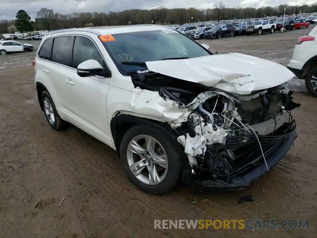 1 Фотография поврежденного автомобиля 5TDYZRFHXKS295991 TOYOTA HIGHLANDER 2019