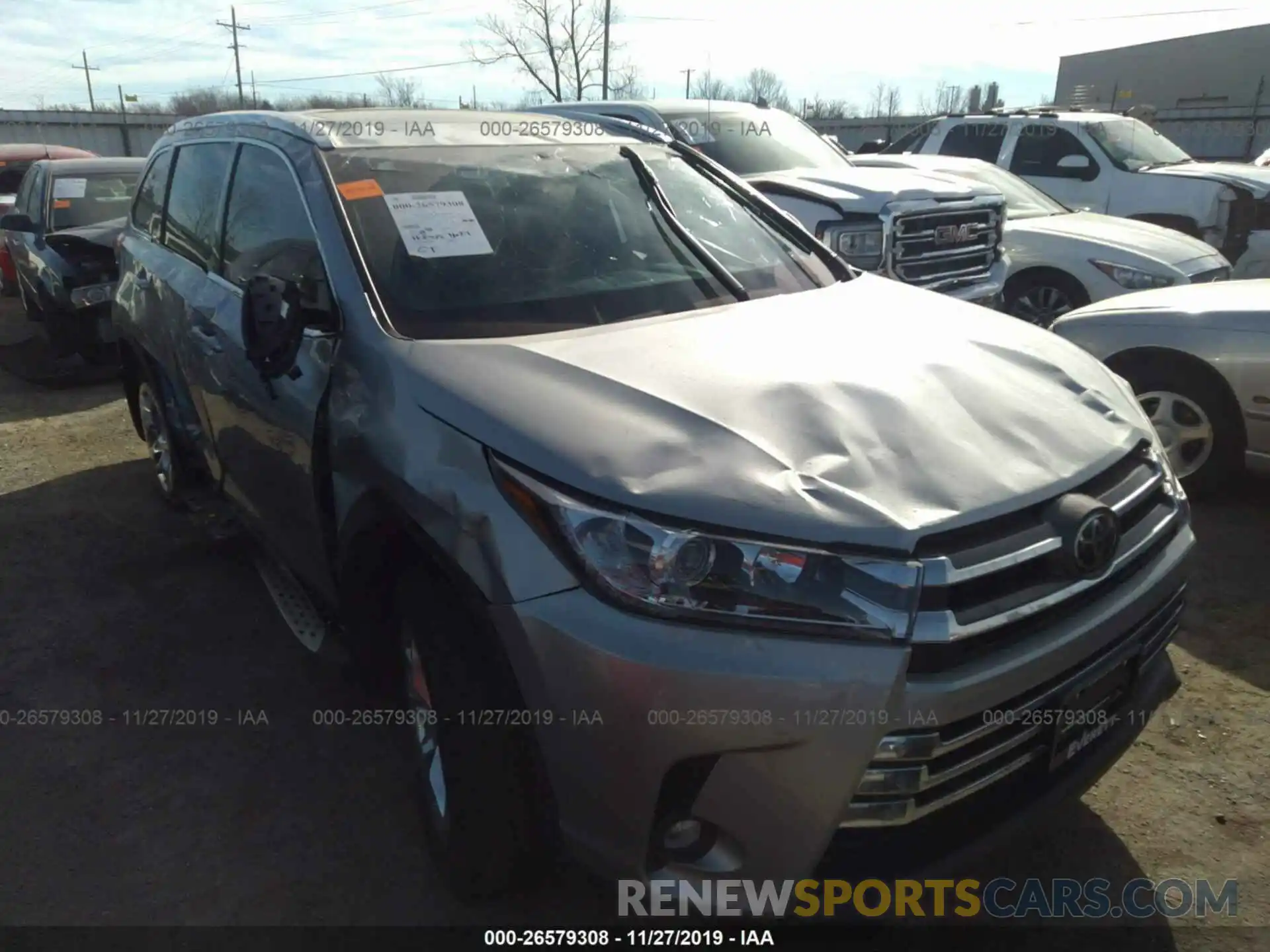 6 Photograph of a damaged car 5TDYZRFHXKS322686 TOYOTA HIGHLANDER 2019