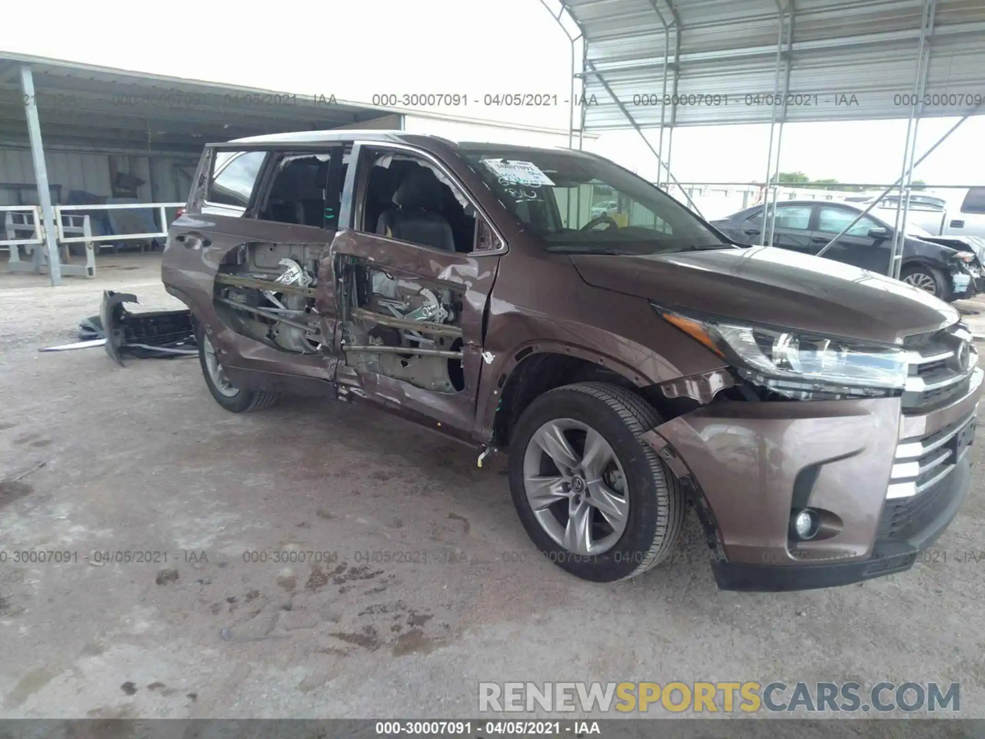 6 Фотография поврежденного автомобиля 5TDYZRFHXKS326141 TOYOTA HIGHLANDER 2019