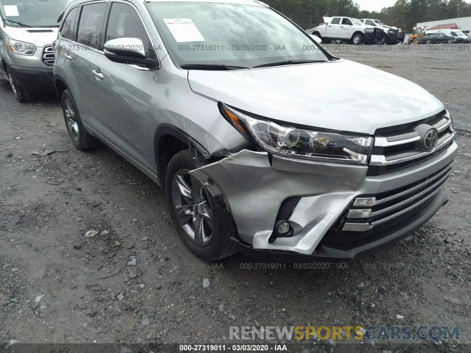 6 Photograph of a damaged car 5TDYZRFHXKS331243 TOYOTA HIGHLANDER 2019