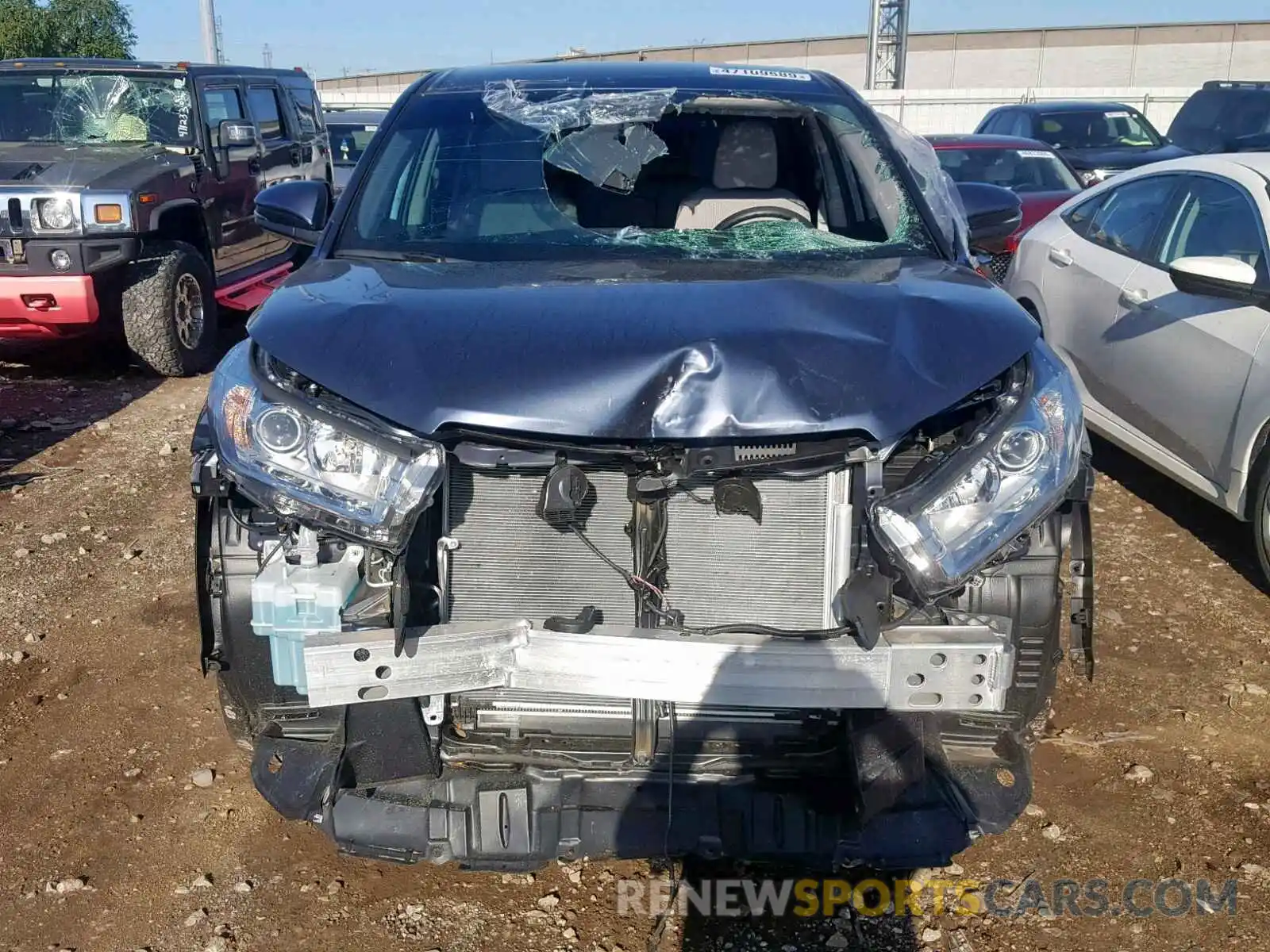 9 Фотография поврежденного автомобиля 5TDZARFH0KS044926 TOYOTA HIGHLANDER 2019