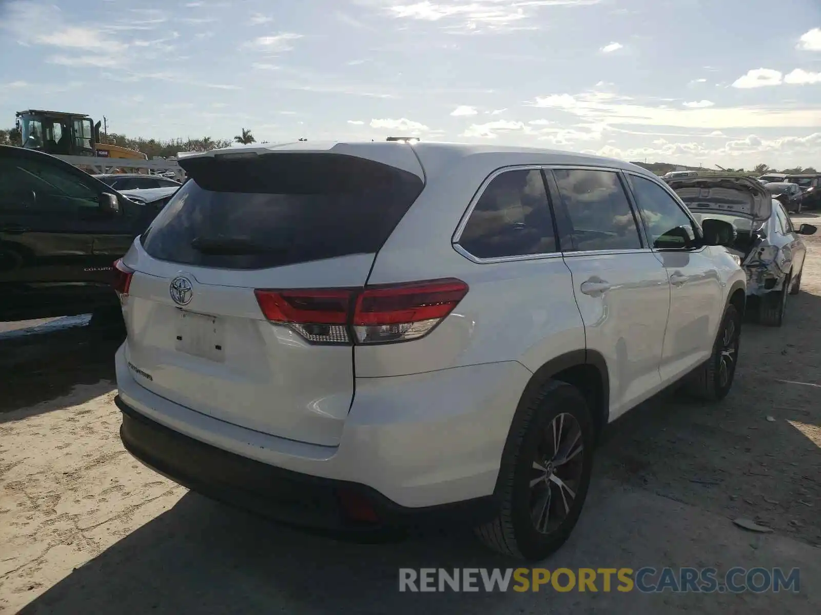 4 Фотография поврежденного автомобиля 5TDZARFH0KS045669 TOYOTA HIGHLANDER 2019