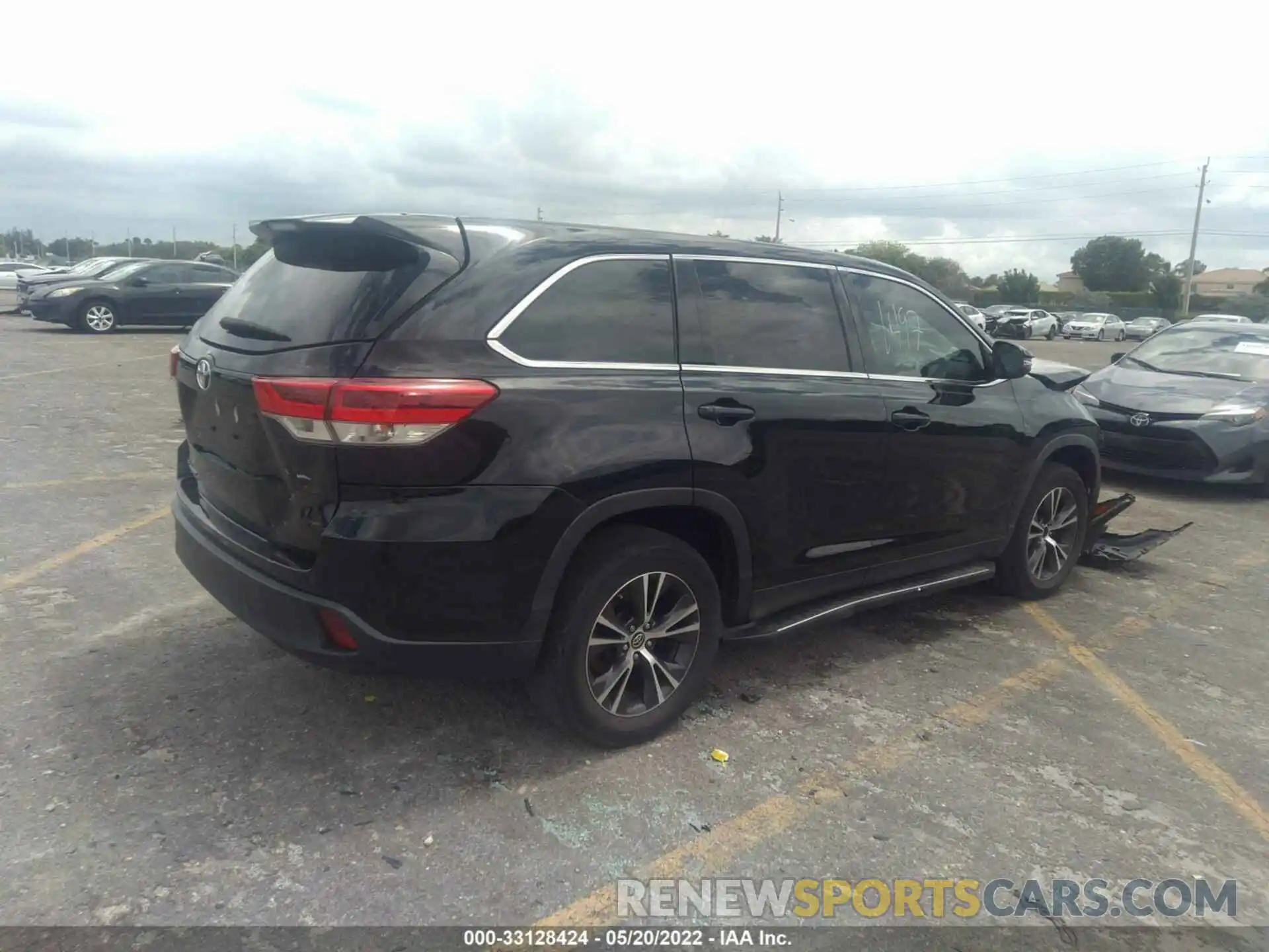 4 Фотография поврежденного автомобиля 5TDZARFH0KS049480 TOYOTA HIGHLANDER 2019