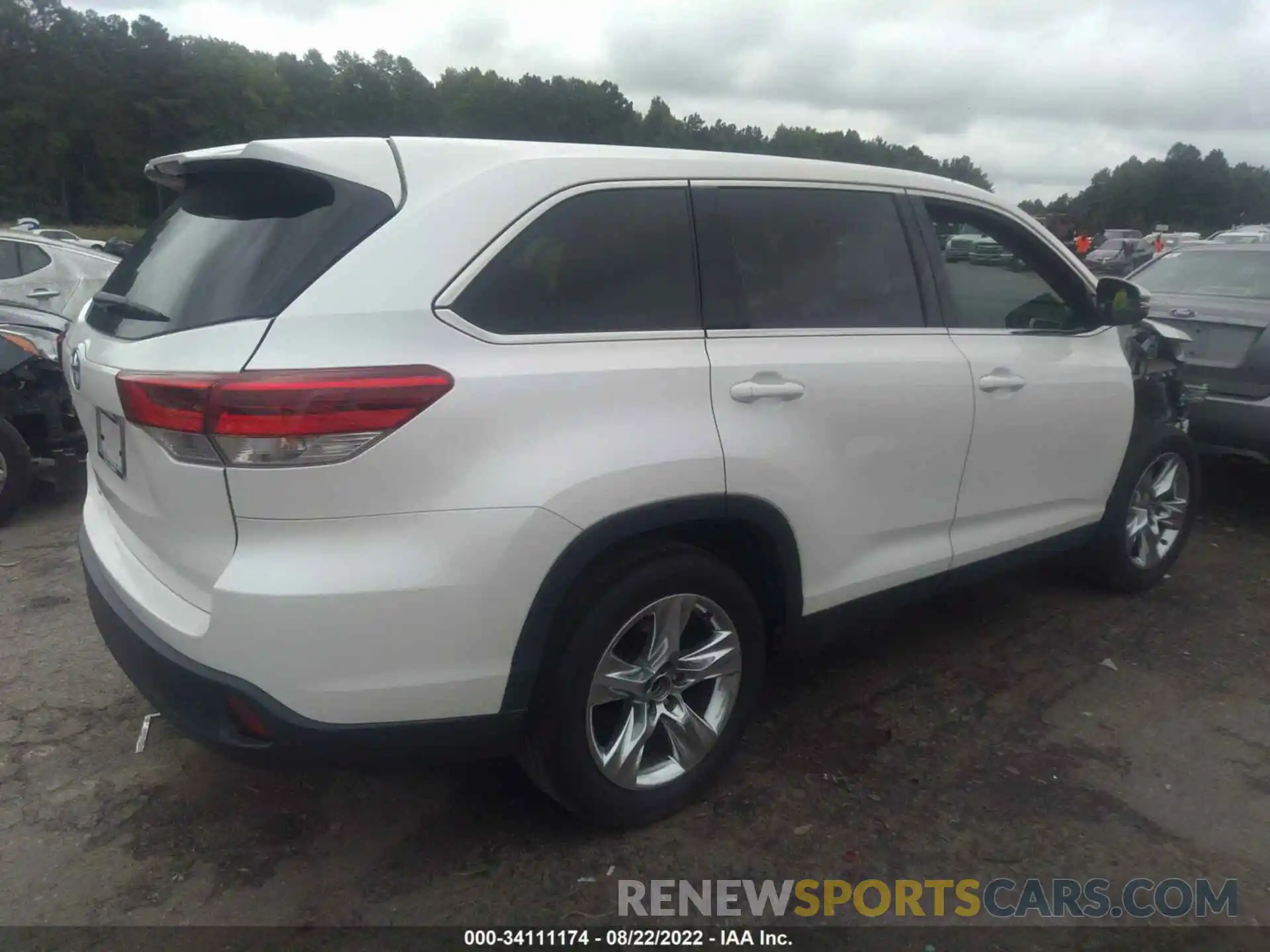 4 Фотография поврежденного автомобиля 5TDZARFH0KS059796 TOYOTA HIGHLANDER 2019