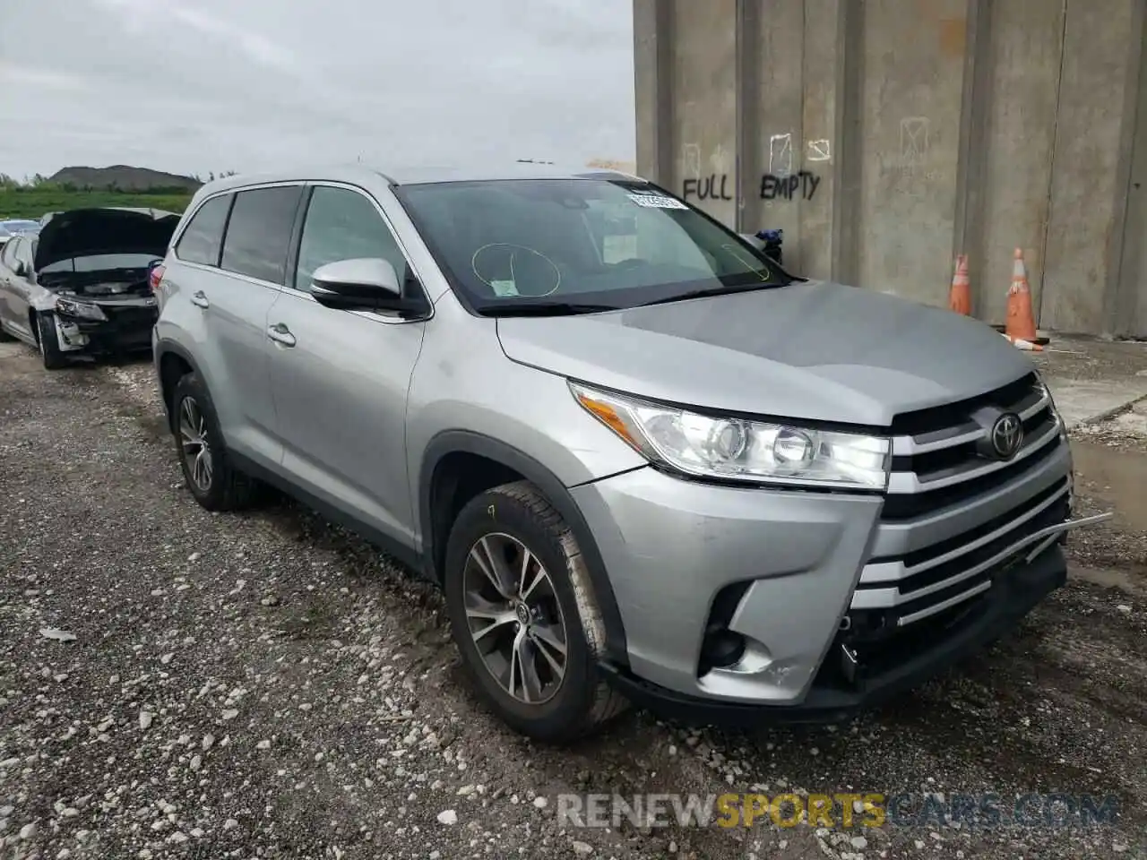 1 Фотография поврежденного автомобиля 5TDZARFH1KS050346 TOYOTA HIGHLANDER 2019