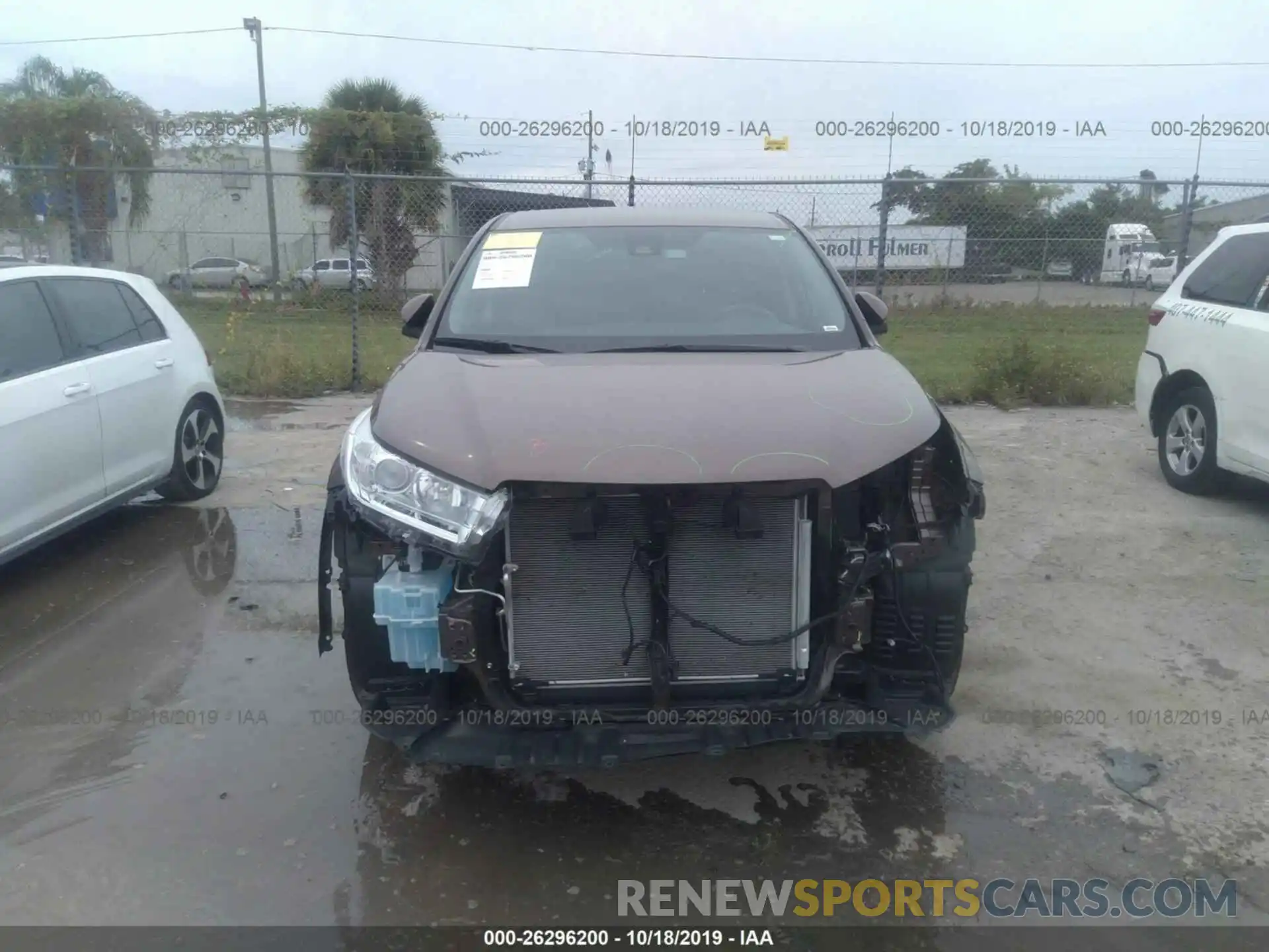 6 Photograph of a damaged car 5TDZARFH2KS046354 TOYOTA HIGHLANDER 2019