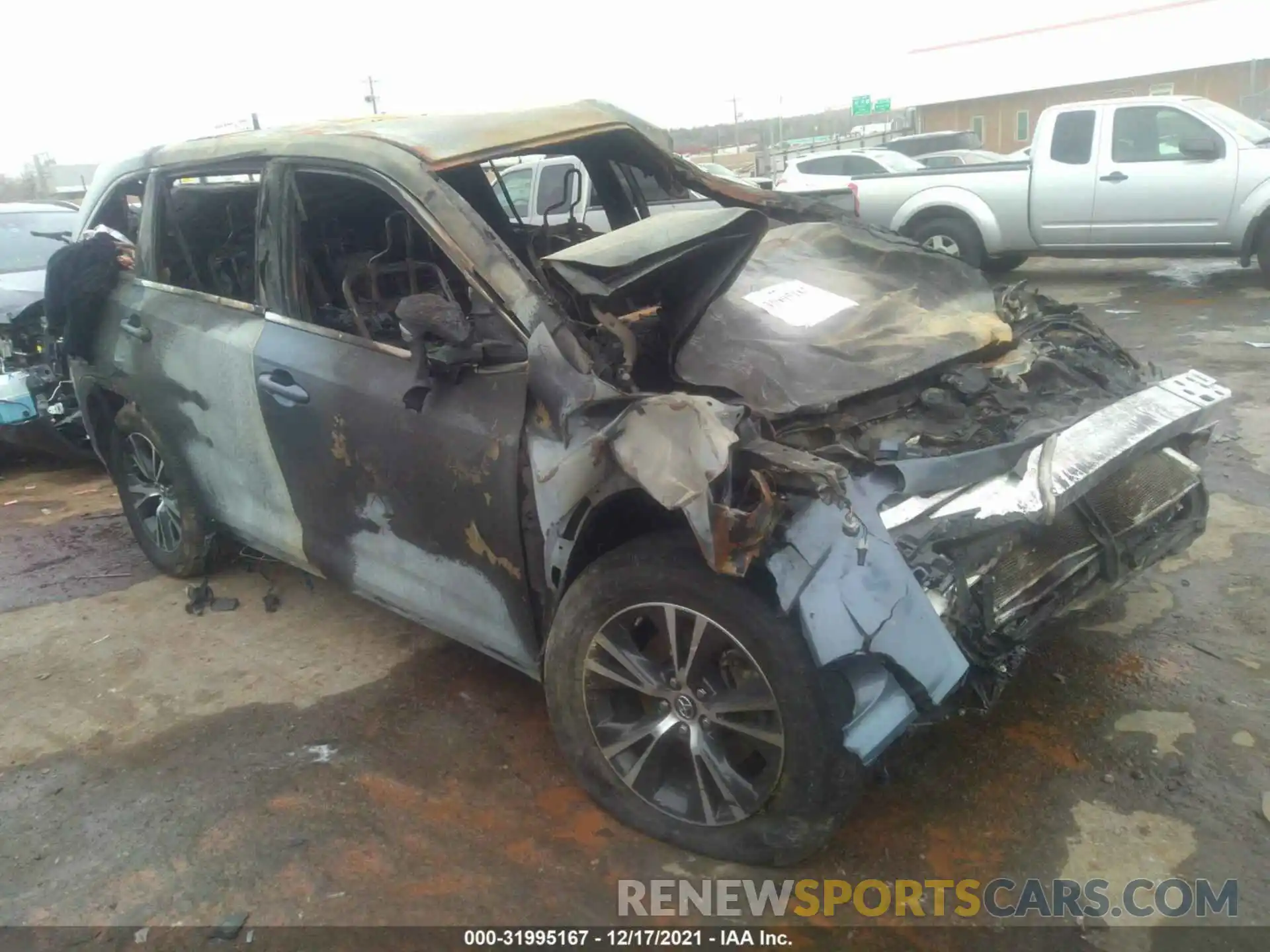 1 Photograph of a damaged car 5TDZARFH2KS046922 TOYOTA HIGHLANDER 2019