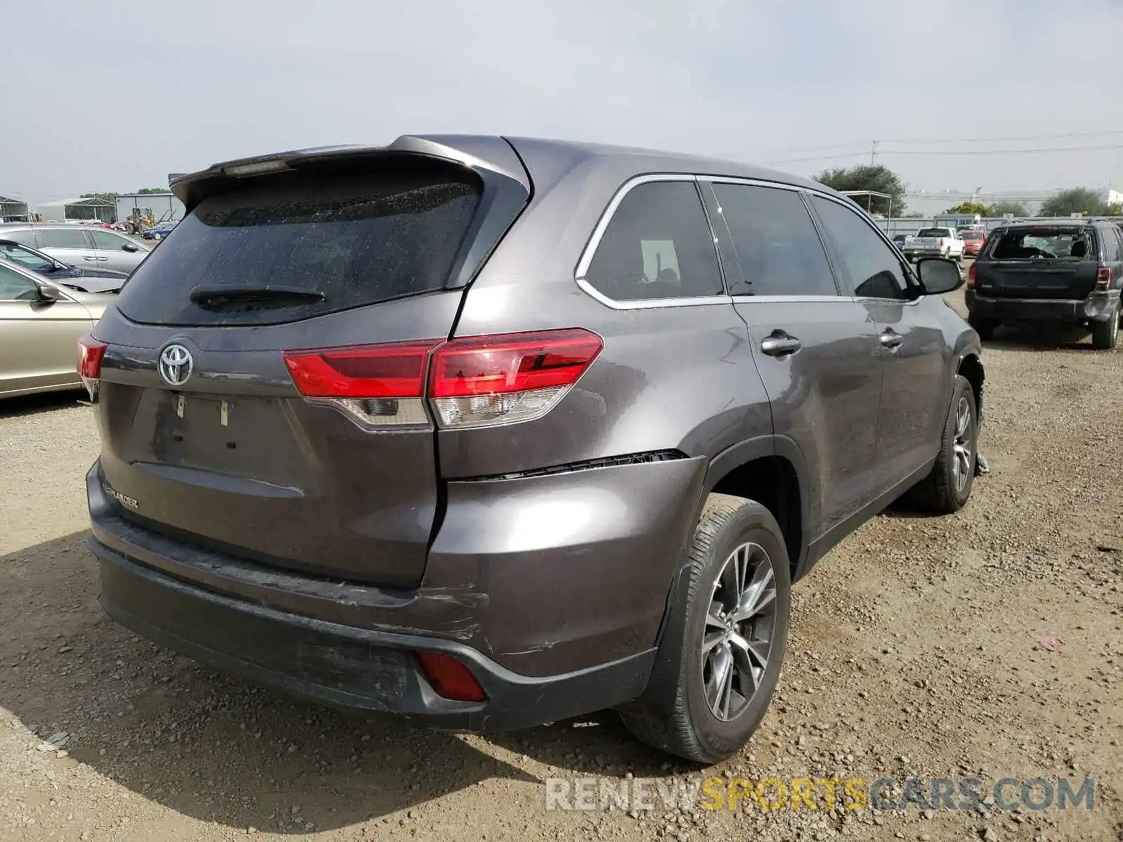 4 Фотография поврежденного автомобиля 5TDZARFH2KS047083 TOYOTA HIGHLANDER 2019