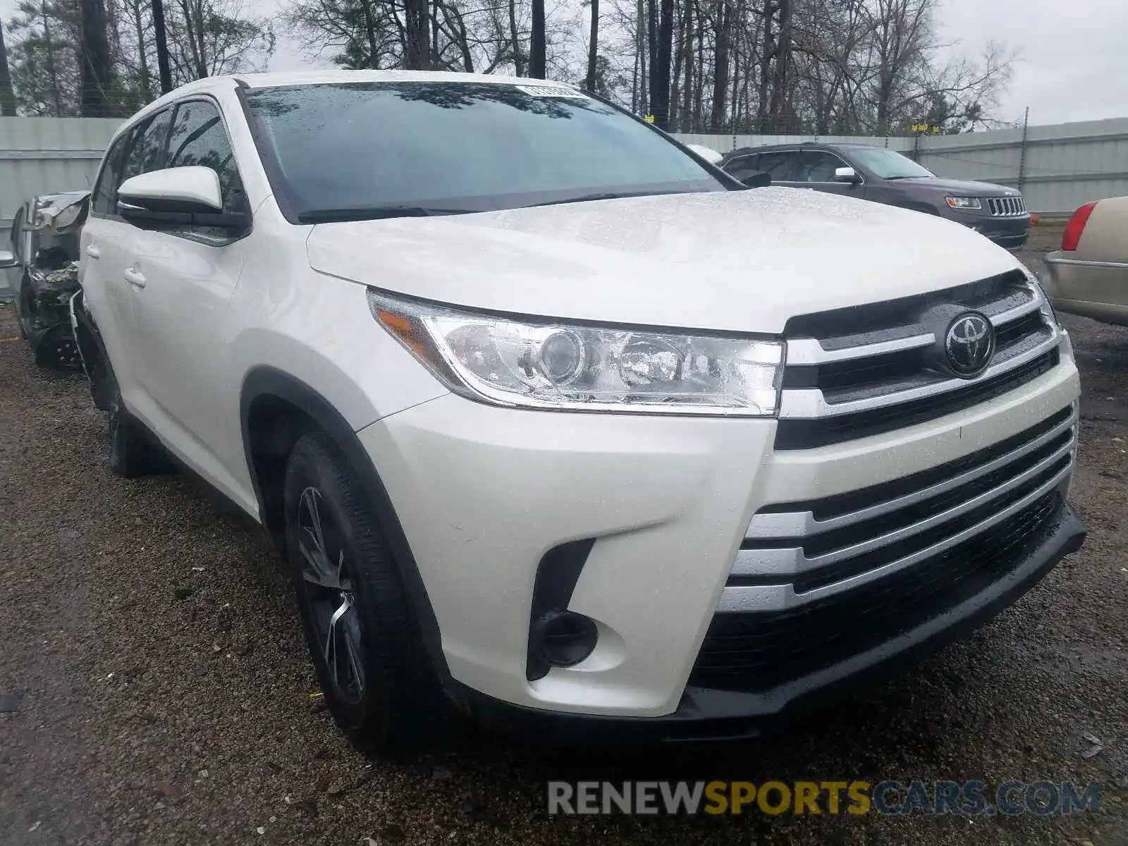 1 Photograph of a damaged car 5TDZARFH2KS047844 TOYOTA HIGHLANDER 2019