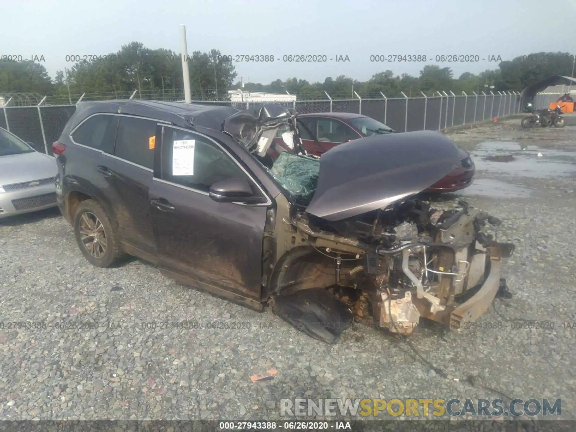 1 Photograph of a damaged car 5TDZARFH2KS059489 TOYOTA HIGHLANDER 2019