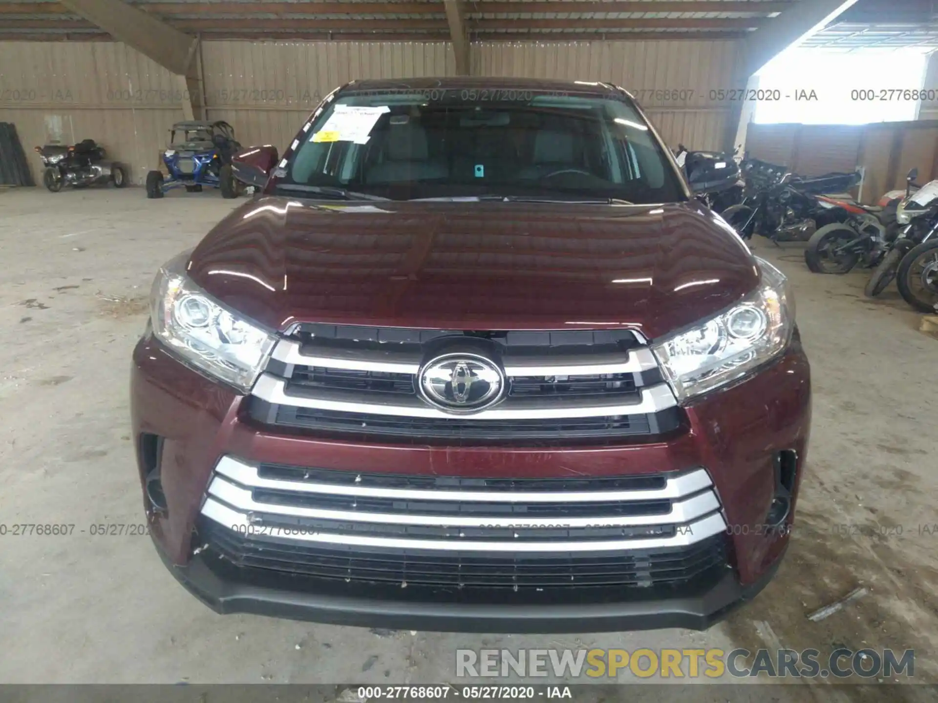 6 Фотография поврежденного автомобиля 5TDZARFH2KS061419 TOYOTA HIGHLANDER 2019