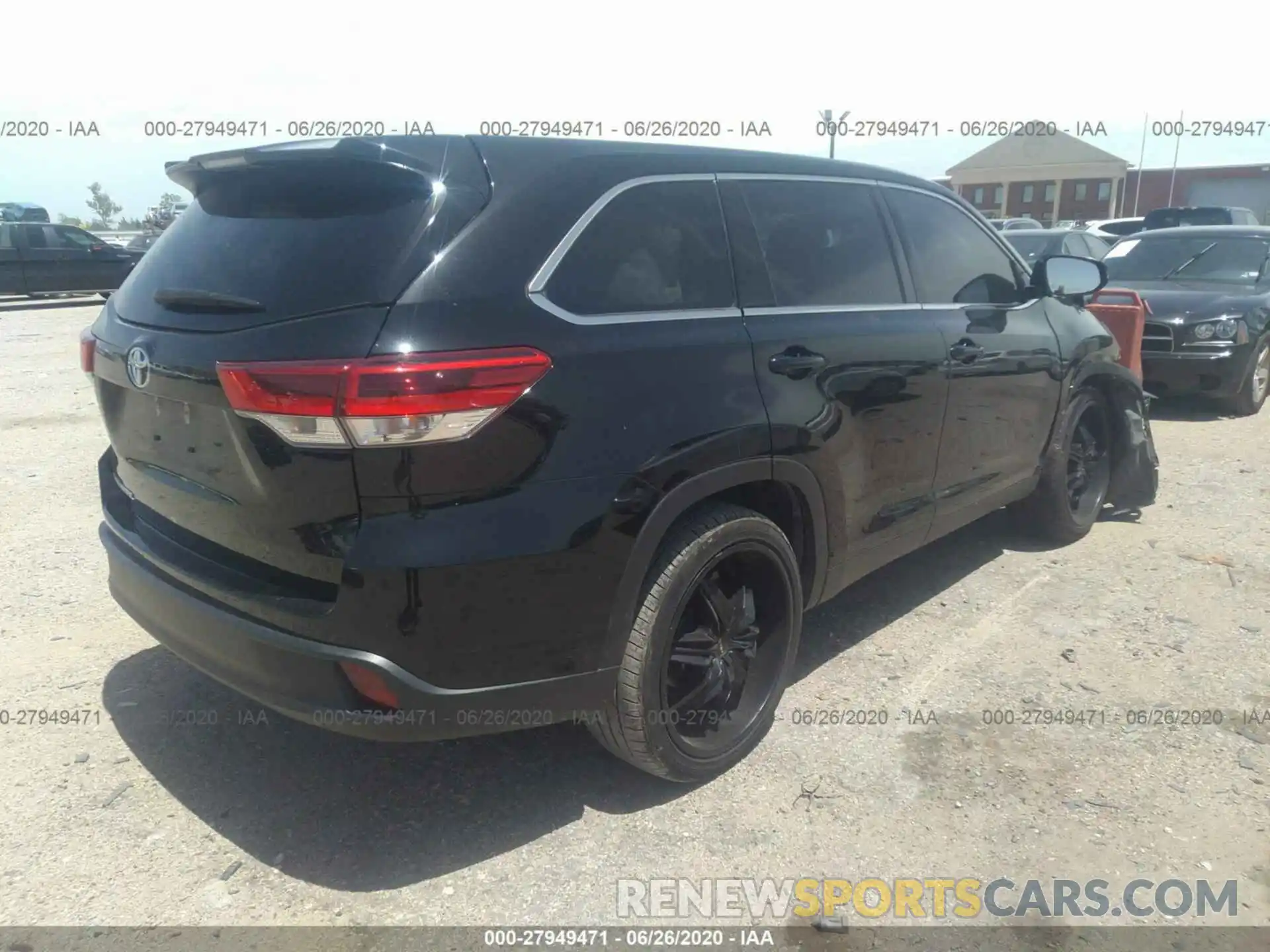 4 Фотография поврежденного автомобиля 5TDZARFH3KS045522 TOYOTA HIGHLANDER 2019