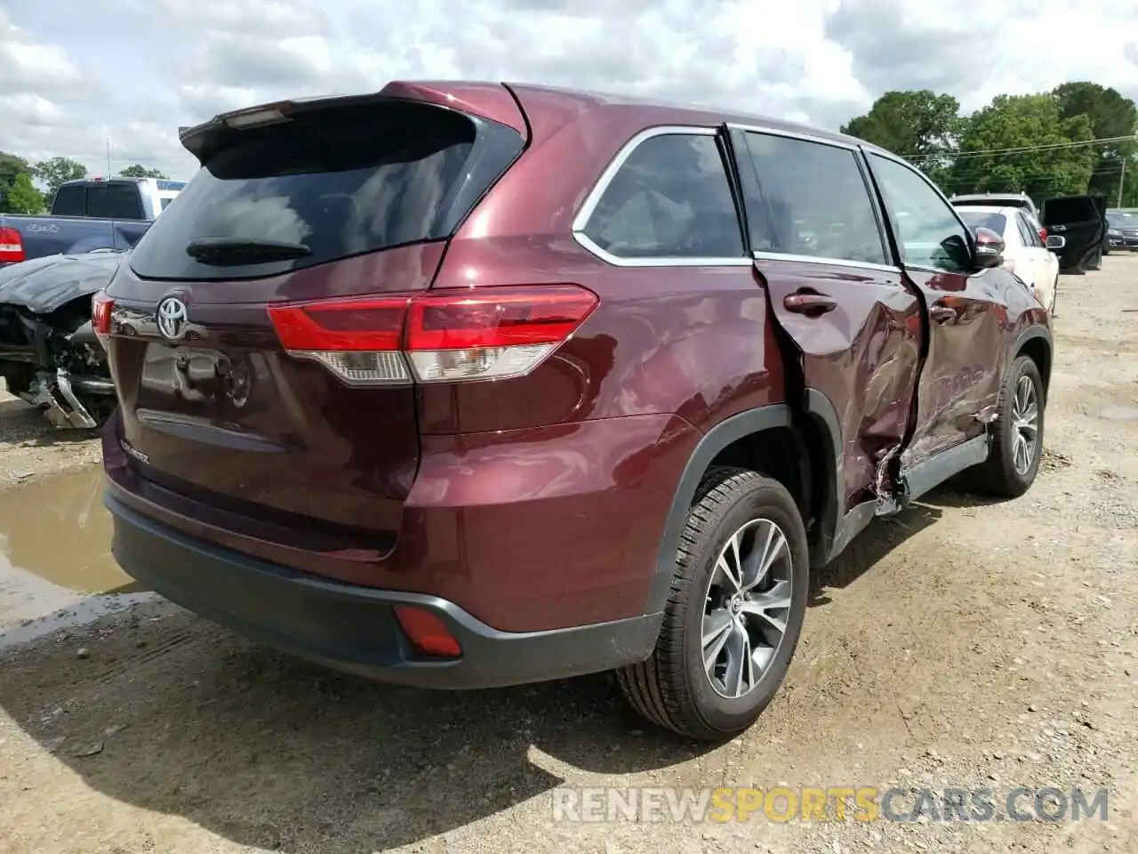 4 Фотография поврежденного автомобиля 5TDZARFH3KS053541 TOYOTA HIGHLANDER 2019