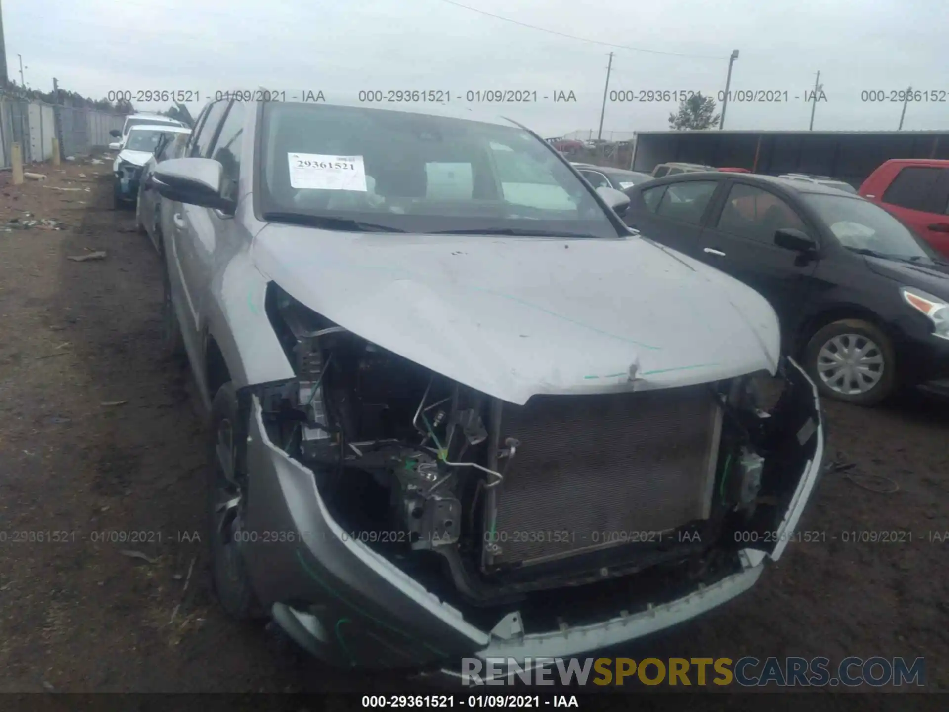 6 Photograph of a damaged car 5TDZARFH4KS043584 TOYOTA HIGHLANDER 2019