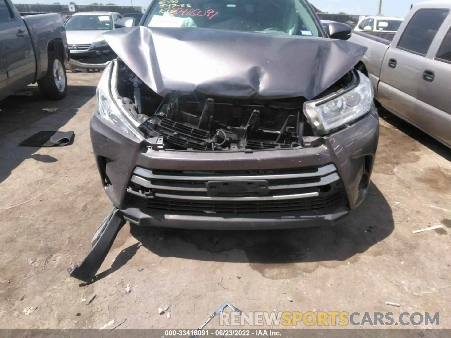 6 Фотография поврежденного автомобиля 5TDZARFH4KS045156 TOYOTA HIGHLANDER 2019