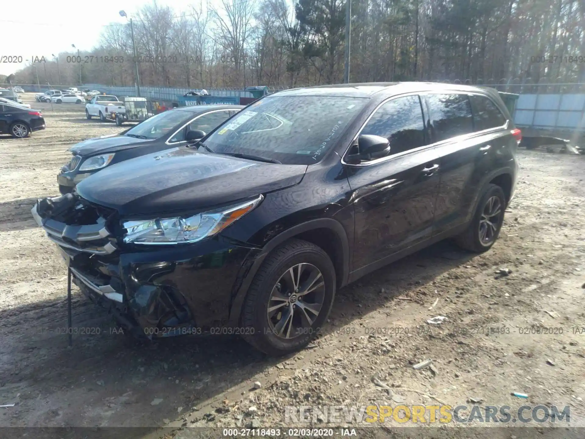 2 Photograph of a damaged car 5TDZARFH4KS052107 TOYOTA HIGHLANDER 2019