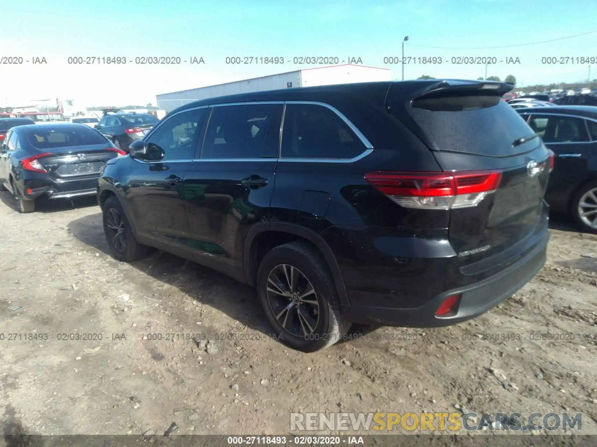 3 Photograph of a damaged car 5TDZARFH4KS052107 TOYOTA HIGHLANDER 2019