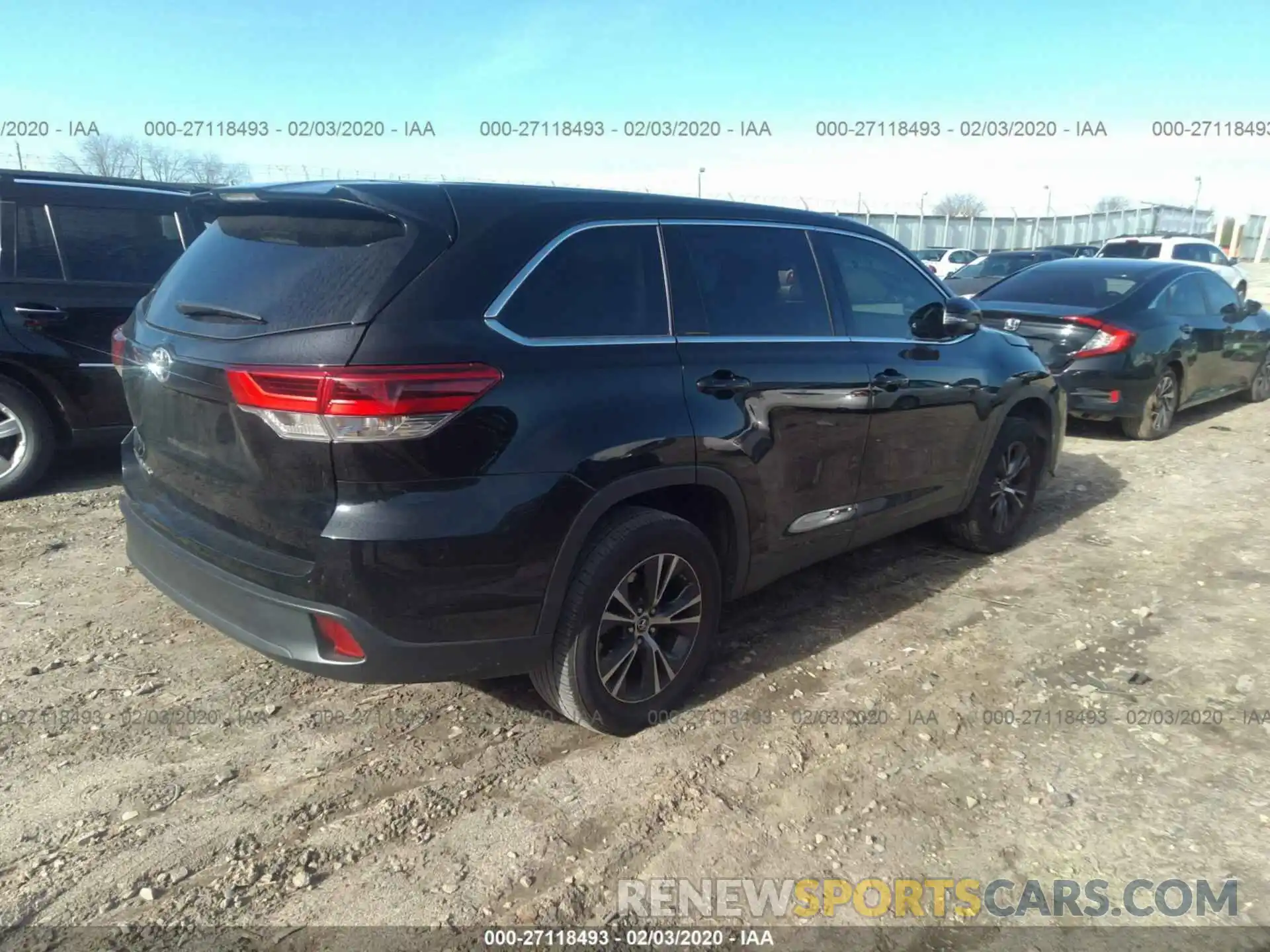 4 Фотография поврежденного автомобиля 5TDZARFH4KS052107 TOYOTA HIGHLANDER 2019