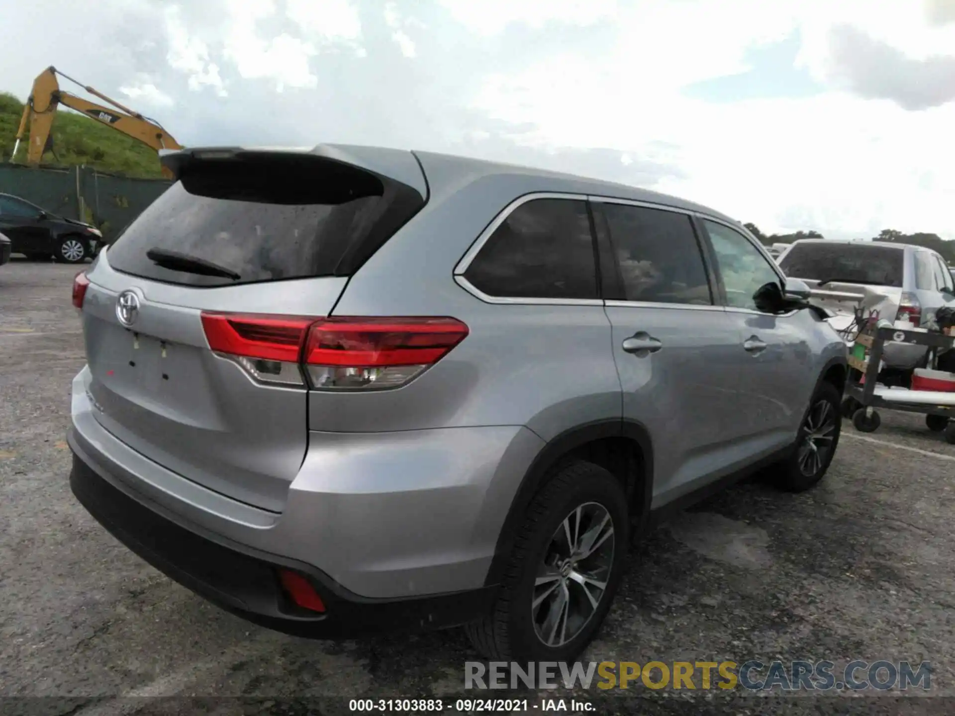 4 Фотография поврежденного автомобиля 5TDZARFH4KS052155 TOYOTA HIGHLANDER 2019