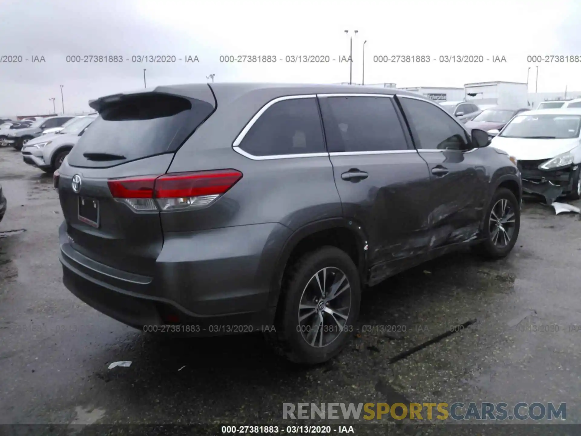 4 Фотография поврежденного автомобиля 5TDZARFH4KS056688 TOYOTA HIGHLANDER 2019