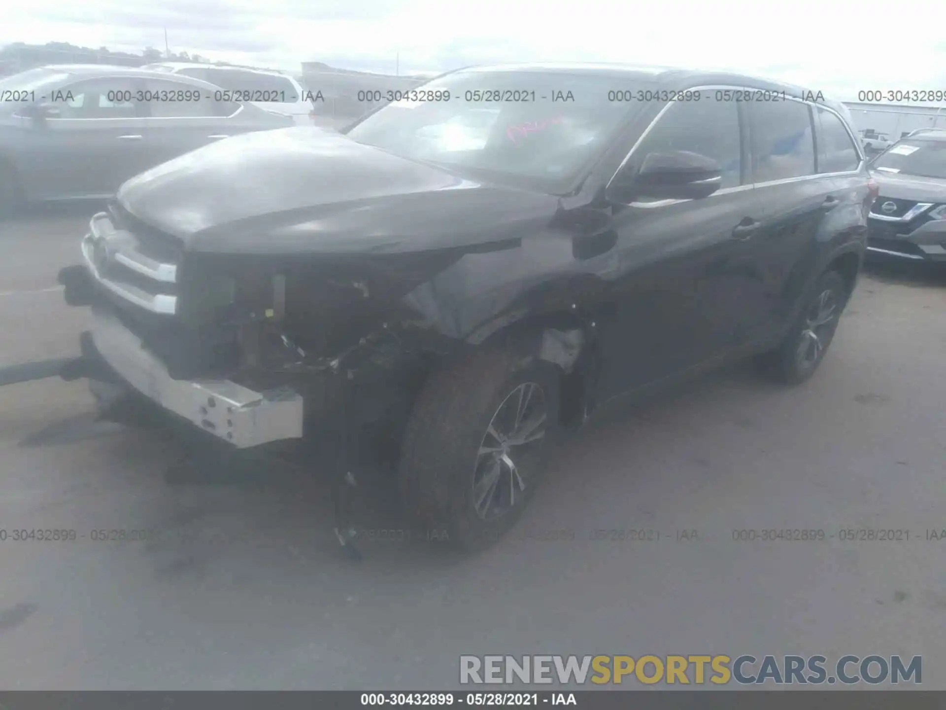 2 Фотография поврежденного автомобиля 5TDZARFH4KS059333 TOYOTA HIGHLANDER 2019