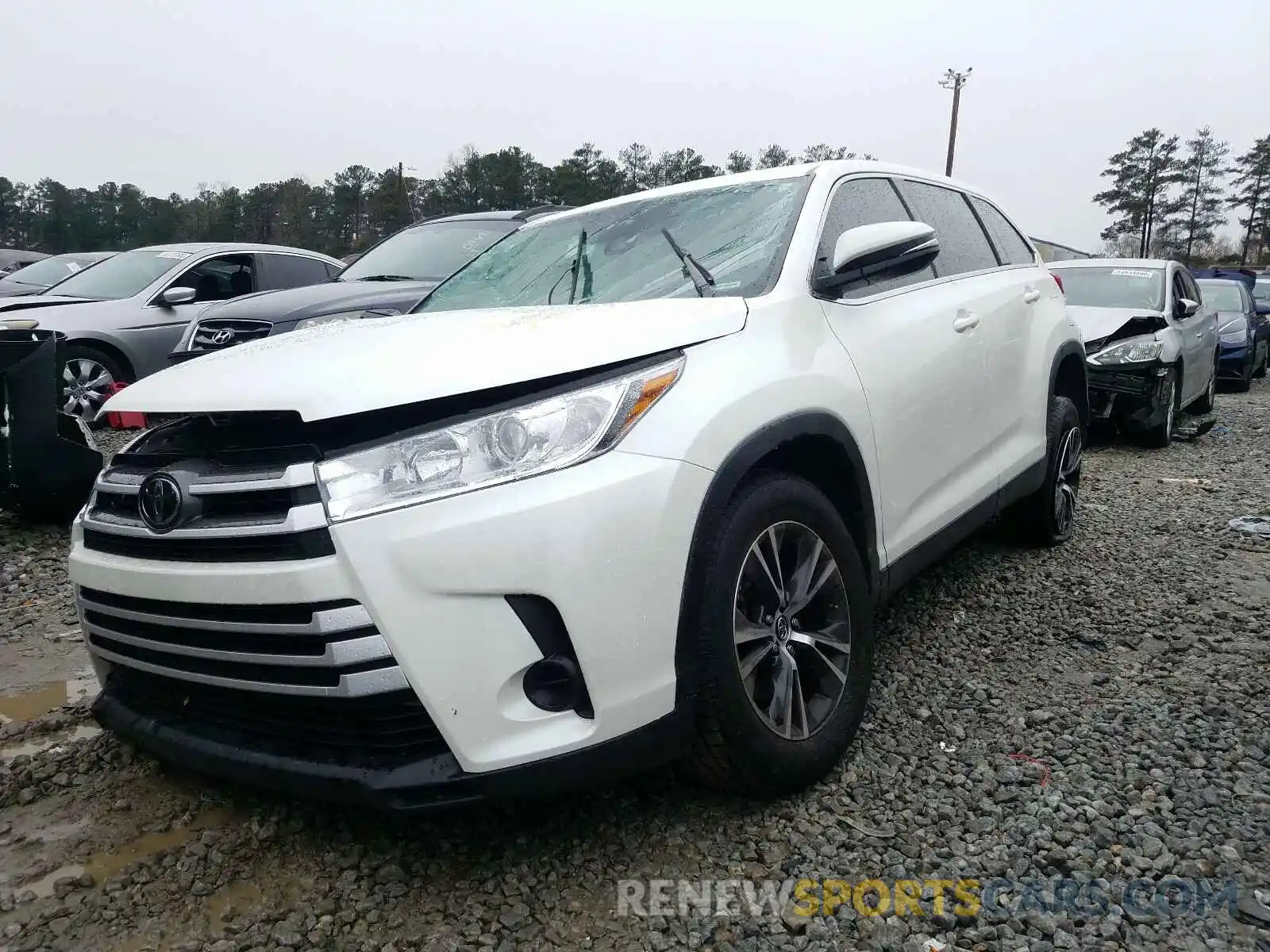 2 Фотография поврежденного автомобиля 5TDZARFH5KS042072 TOYOTA HIGHLANDER 2019