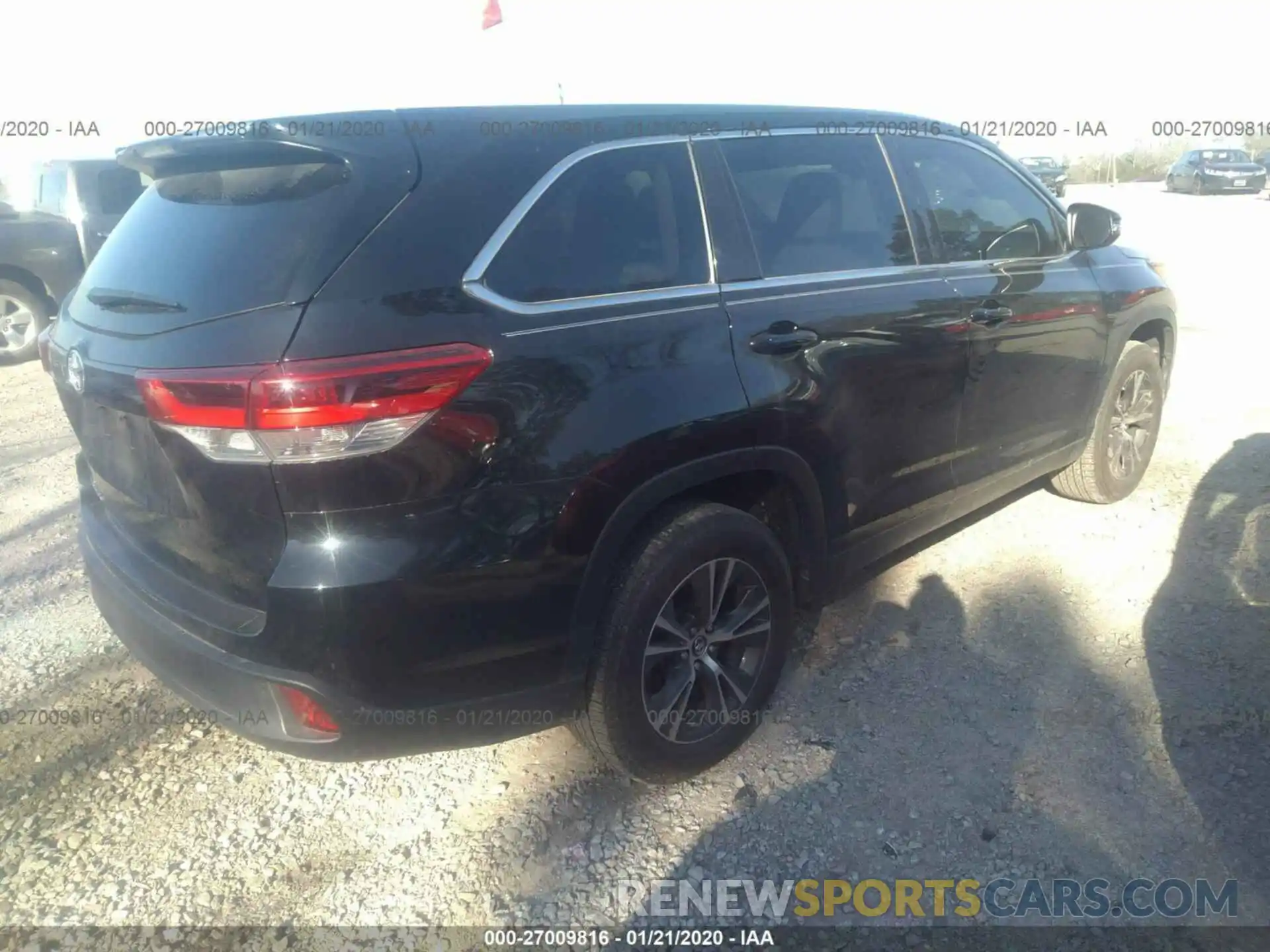 4 Фотография поврежденного автомобиля 5TDZARFH5KS047014 TOYOTA HIGHLANDER 2019