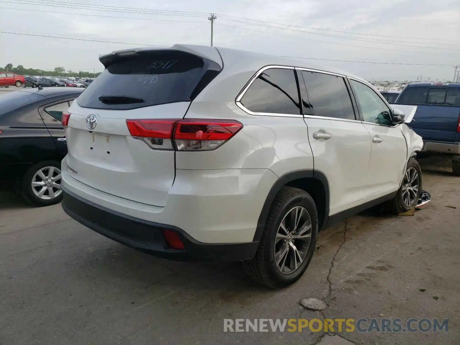 4 Фотография поврежденного автомобиля 5TDZARFH5KS048597 TOYOTA HIGHLANDER 2019