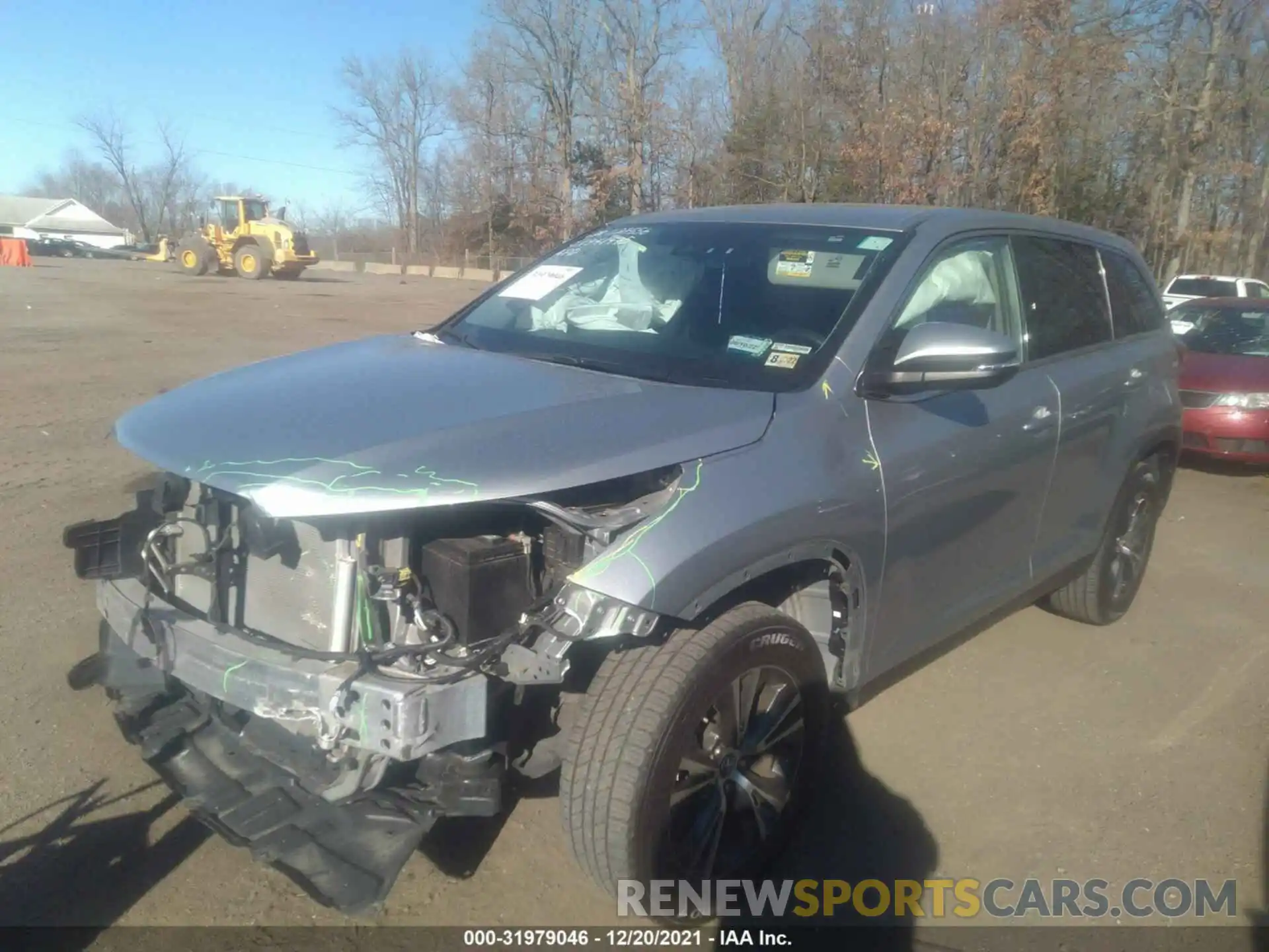 2 Photograph of a damaged car 5TDZARFH5KS049894 TOYOTA HIGHLANDER 2019