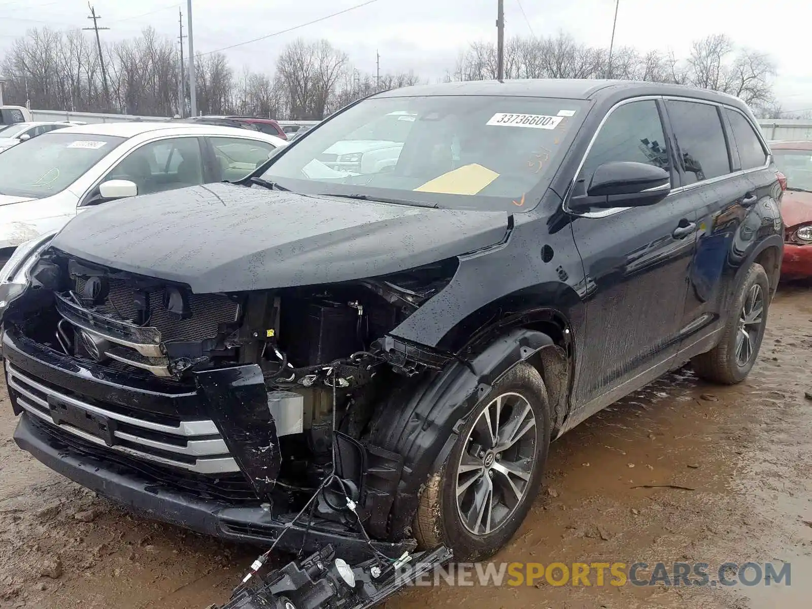 2 Photograph of a damaged car 5TDZARFH5KS051600 TOYOTA HIGHLANDER 2019