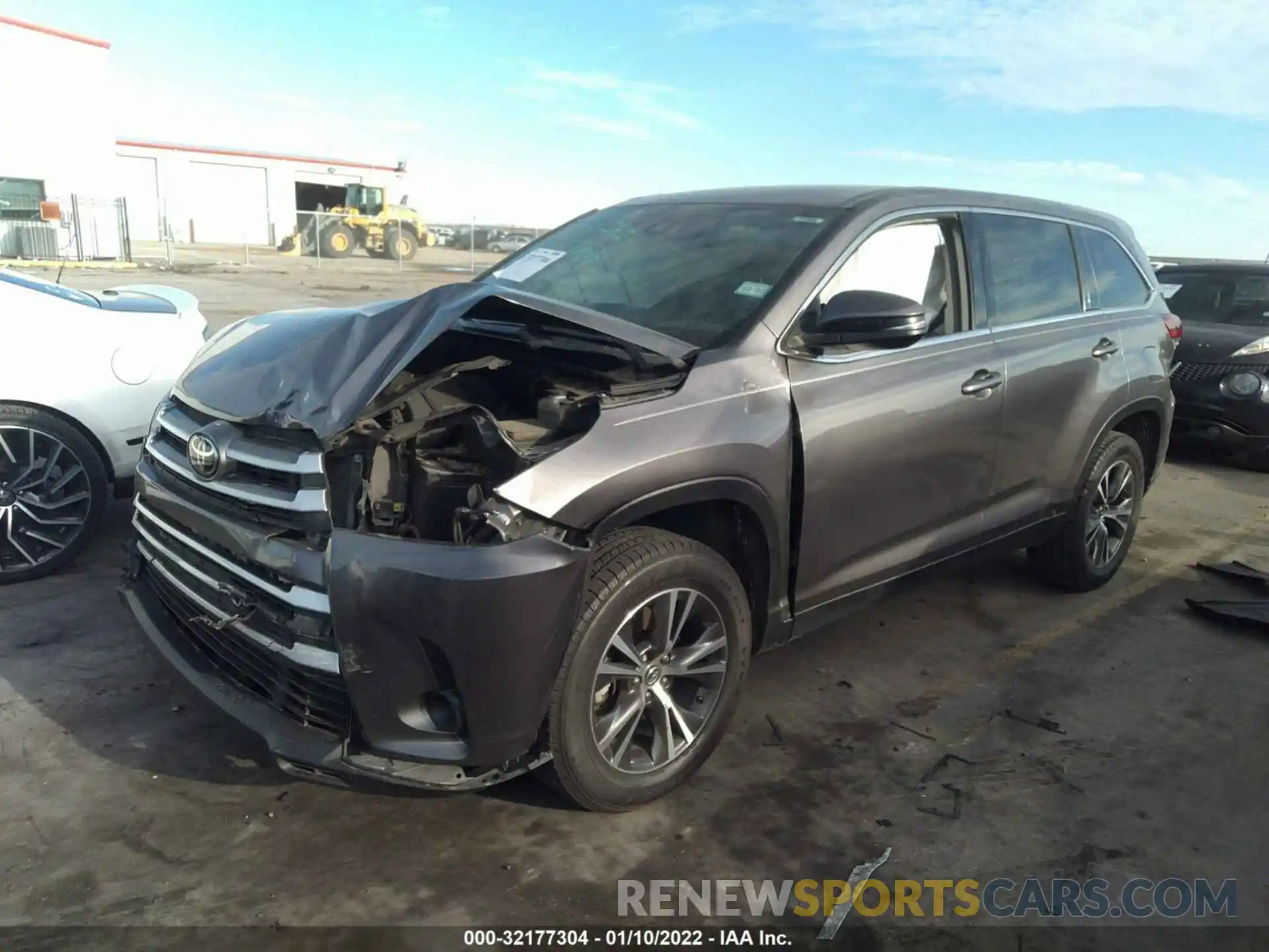 2 Фотография поврежденного автомобиля 5TDZARFH5KS053508 TOYOTA HIGHLANDER 2019