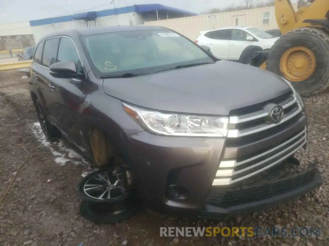 1 Photograph of a damaged car 5TDZARFH5KS055324 TOYOTA HIGHLANDER 2019