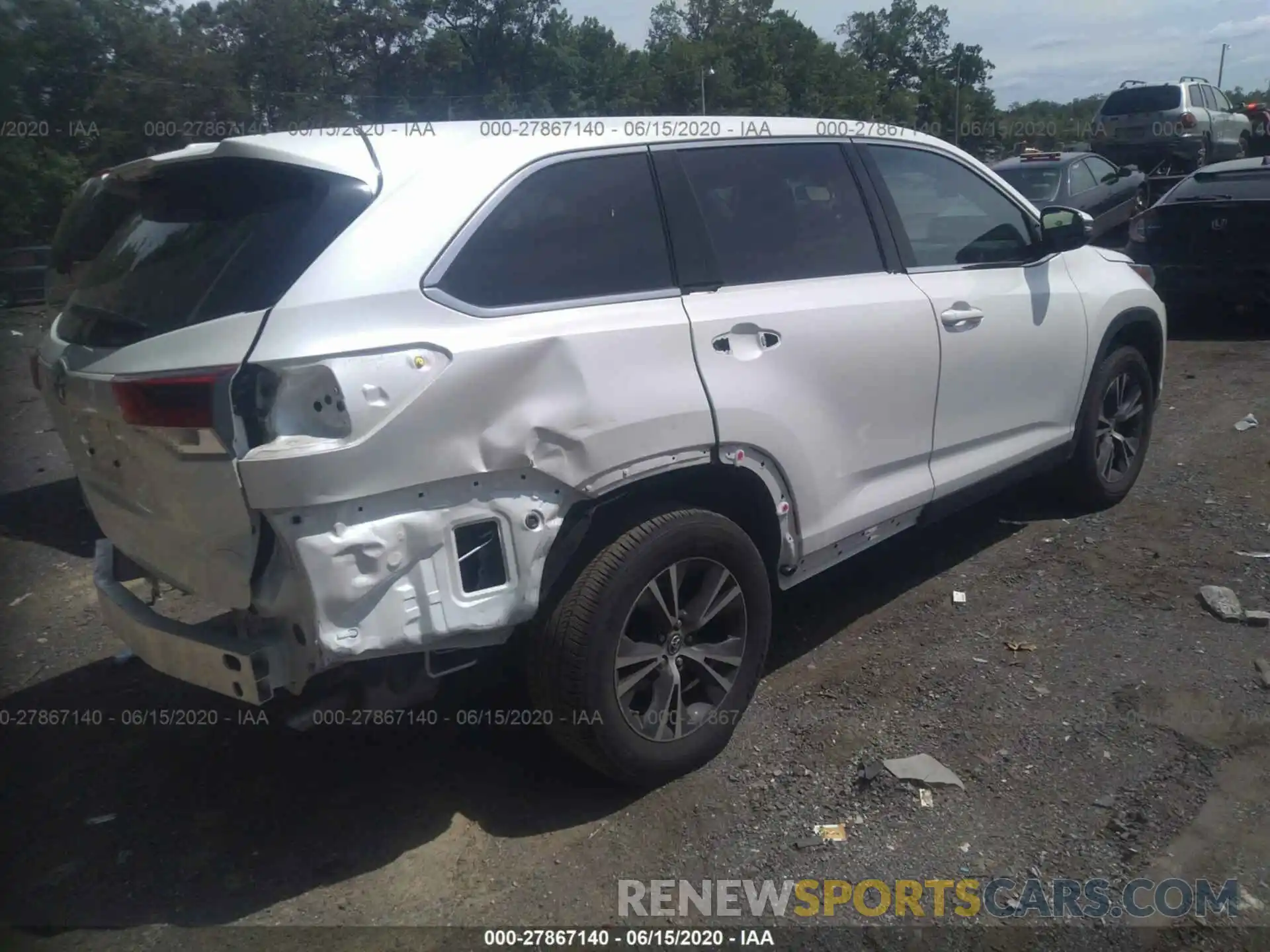 4 Фотография поврежденного автомобиля 5TDZARFH5KS056084 TOYOTA HIGHLANDER 2019