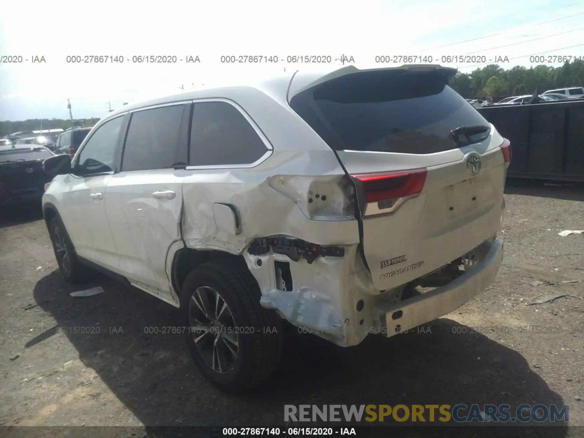 6 Фотография поврежденного автомобиля 5TDZARFH5KS056084 TOYOTA HIGHLANDER 2019