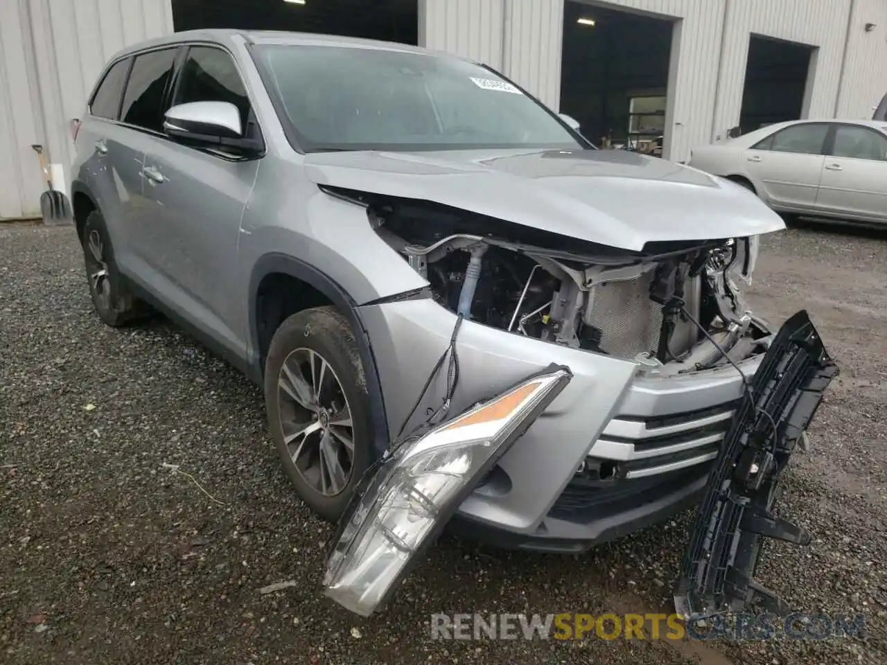 1 Photograph of a damaged car 5TDZARFH5KS060751 TOYOTA HIGHLANDER 2019