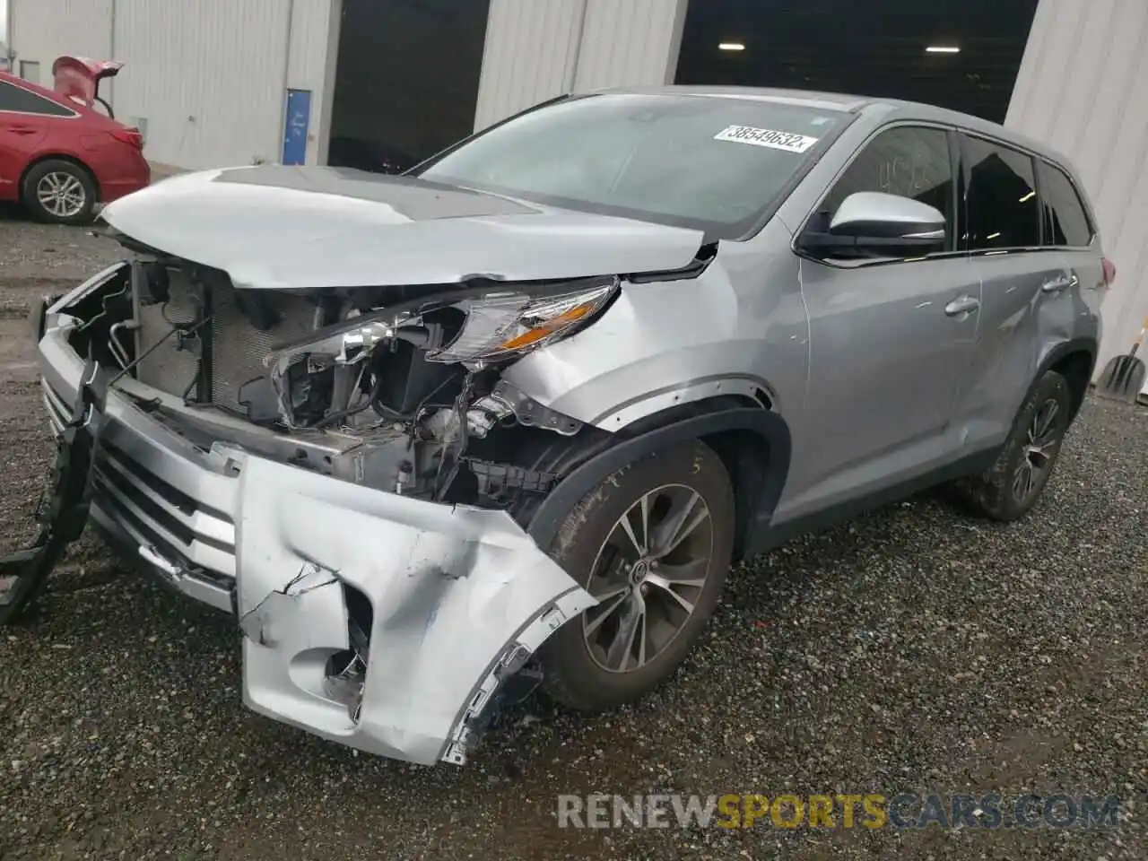 2 Photograph of a damaged car 5TDZARFH5KS060751 TOYOTA HIGHLANDER 2019