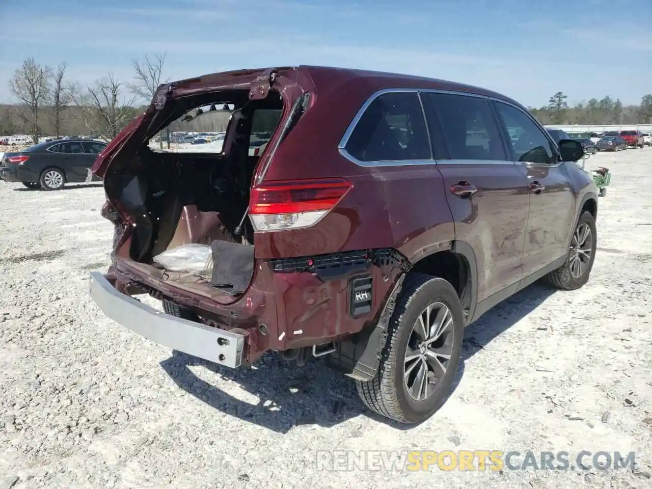 4 Фотография поврежденного автомобиля 5TDZARFH6KS042128 TOYOTA HIGHLANDER 2019